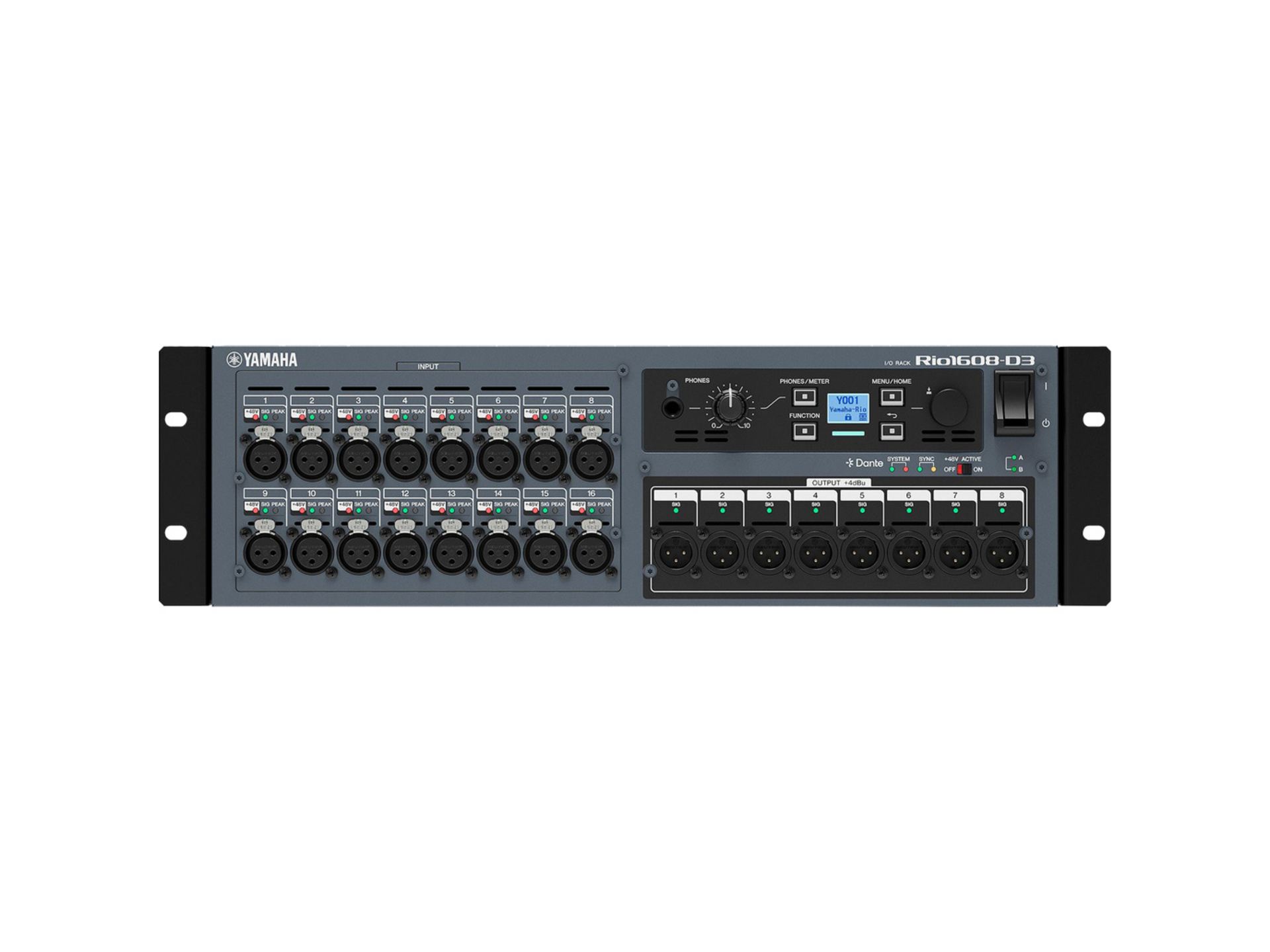 Yamaha RIO-1608-D3 16x8 Dante Stage Box
