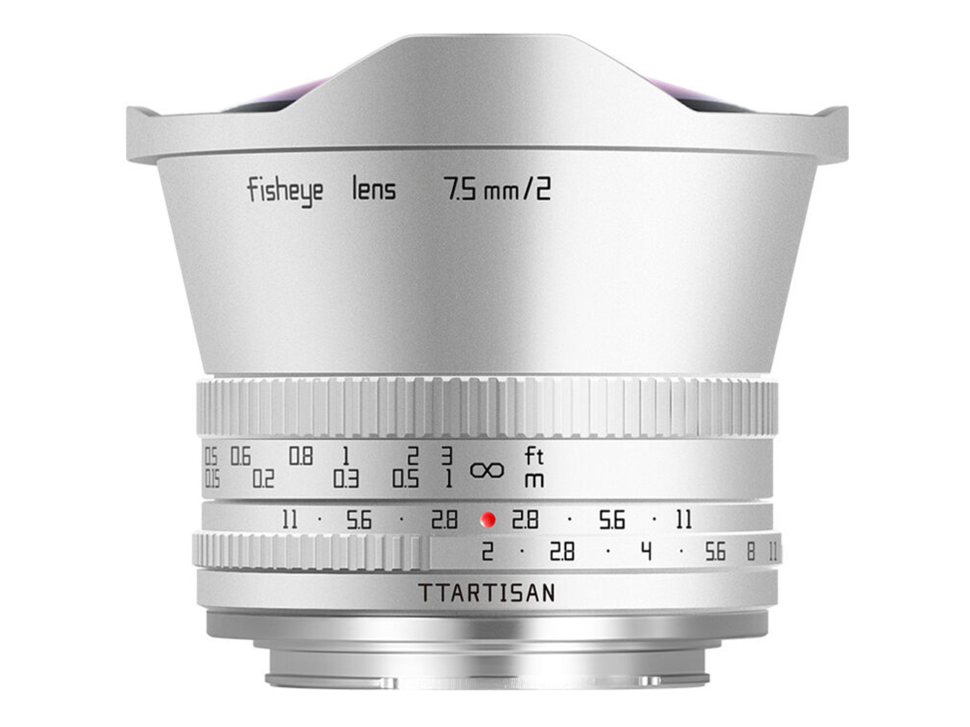 TTArtisan 7.5mm f/2 Fisheye Lens (Sony E, Silver)