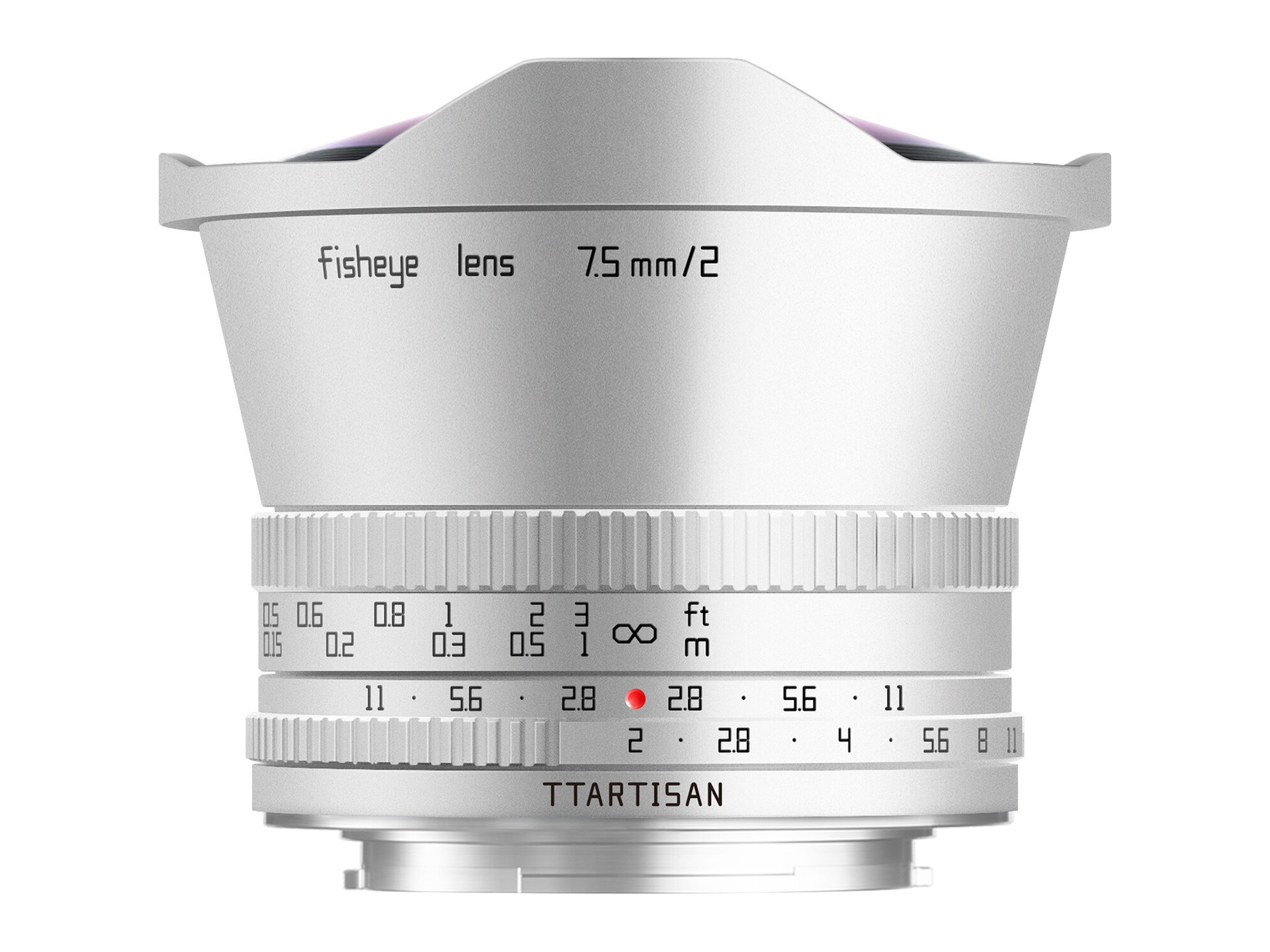 TTArtisan 7.5mm f/2 Fisheye Lens (FUJIFILM X, Silver)