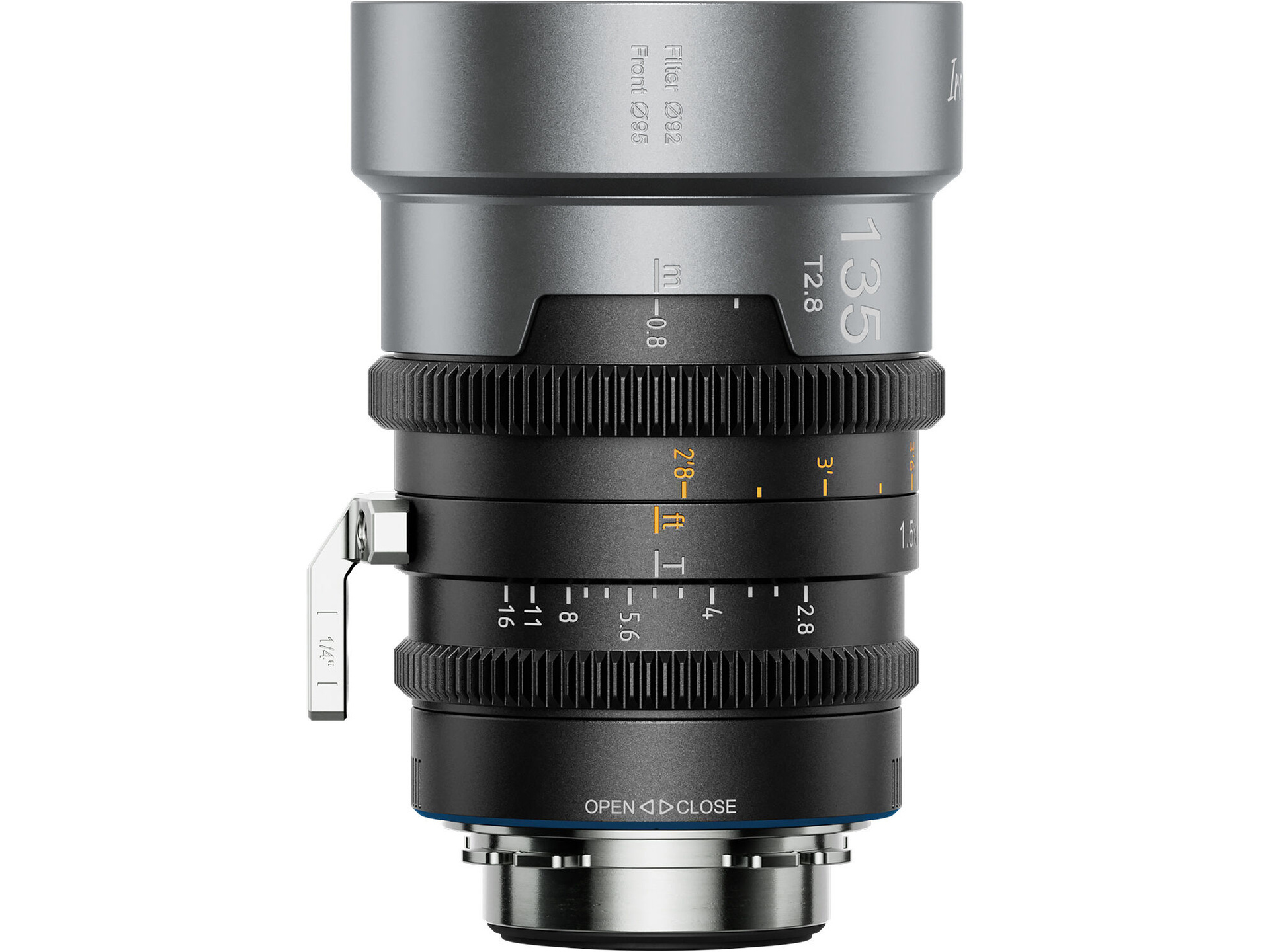 Sirui IronStar 135mm T2.8 Anamorphic 1.5x Lens (ARRI PL/Canon EF, Blue Flare)