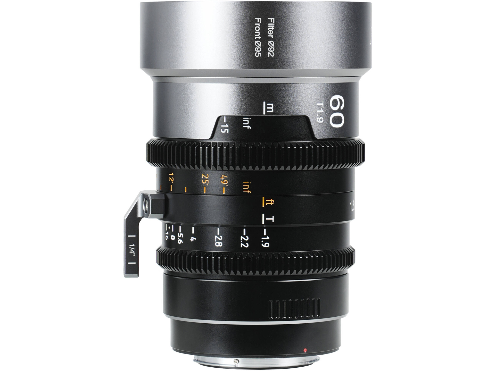 Sirui IronStar 60mm T1.9 Anamorphic 1.5x Lens (ARRI PL/Canon EF, Neutral Flare)