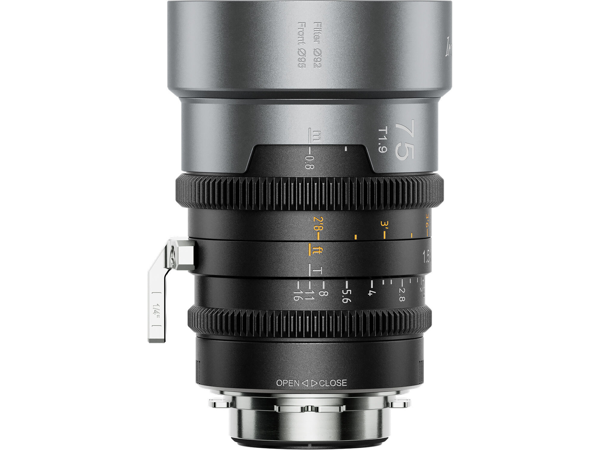 Sirui IronStar 75mm T1.9 Anamorphic 1.5x Lens (ARRI PL/Canon EF, Neutral Flare)