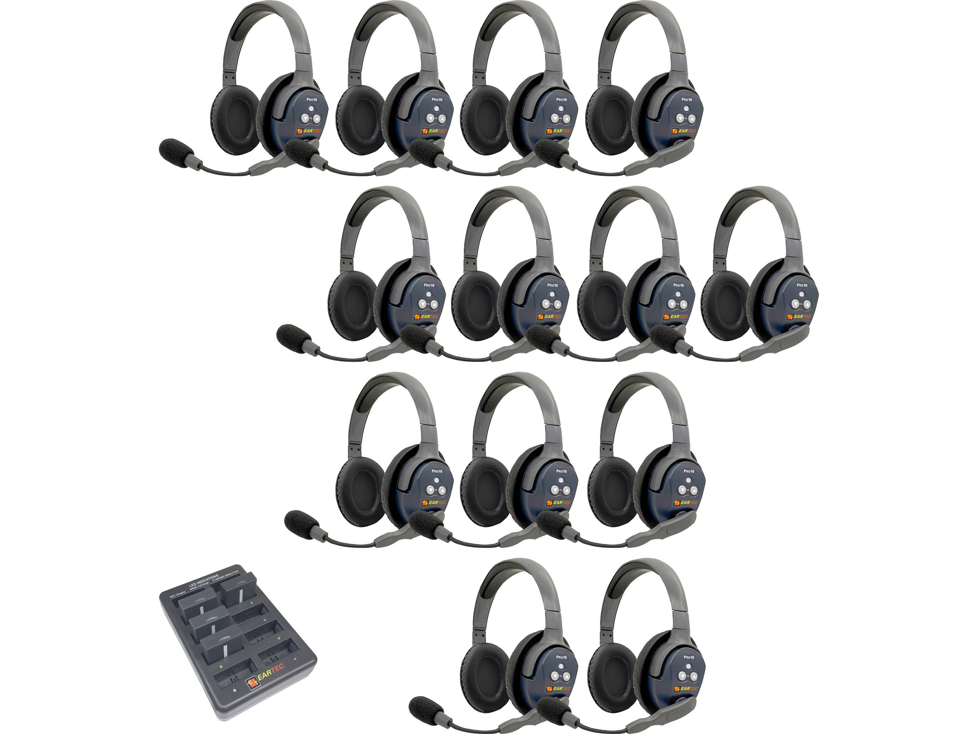 Eartec UltraLITE Pro16 13-Person Dual-Channel Full-Duplex Wireless Intercom System (2.4 GHz)