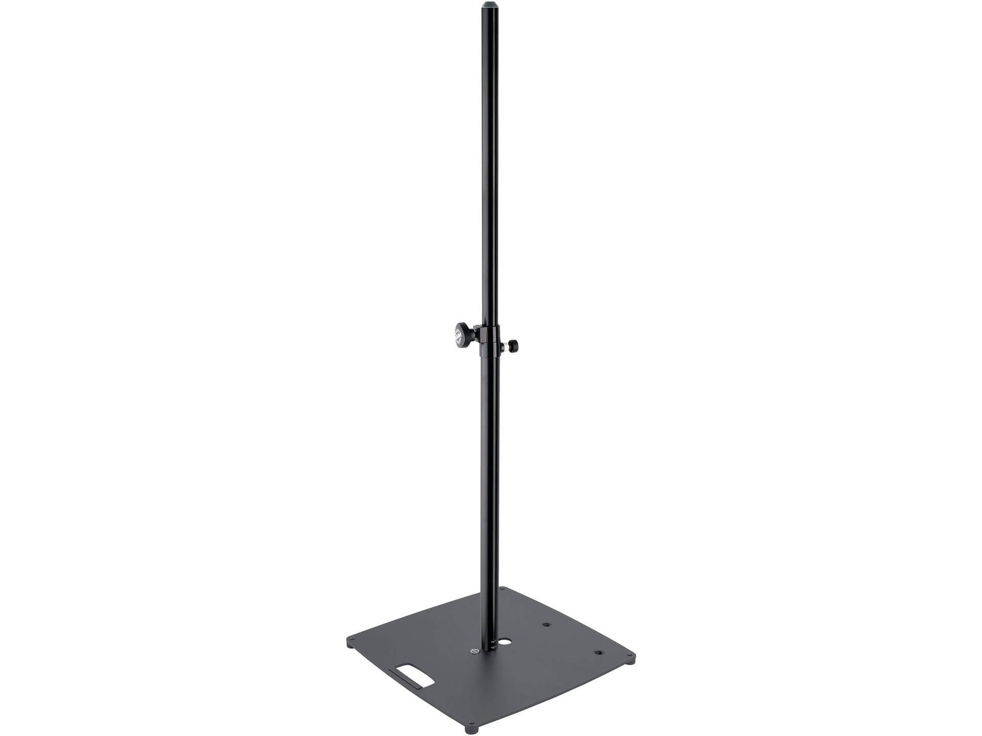 K&M 26727 Speaker Stand Pro with Center, Edge, and Corner Mount (21.65 x 21.65" Base, Black)