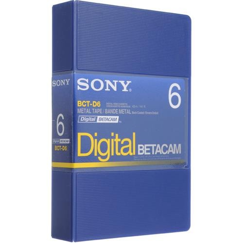 Sony BCT-D6 Digital Betacam Video Cassette (6 minute)
