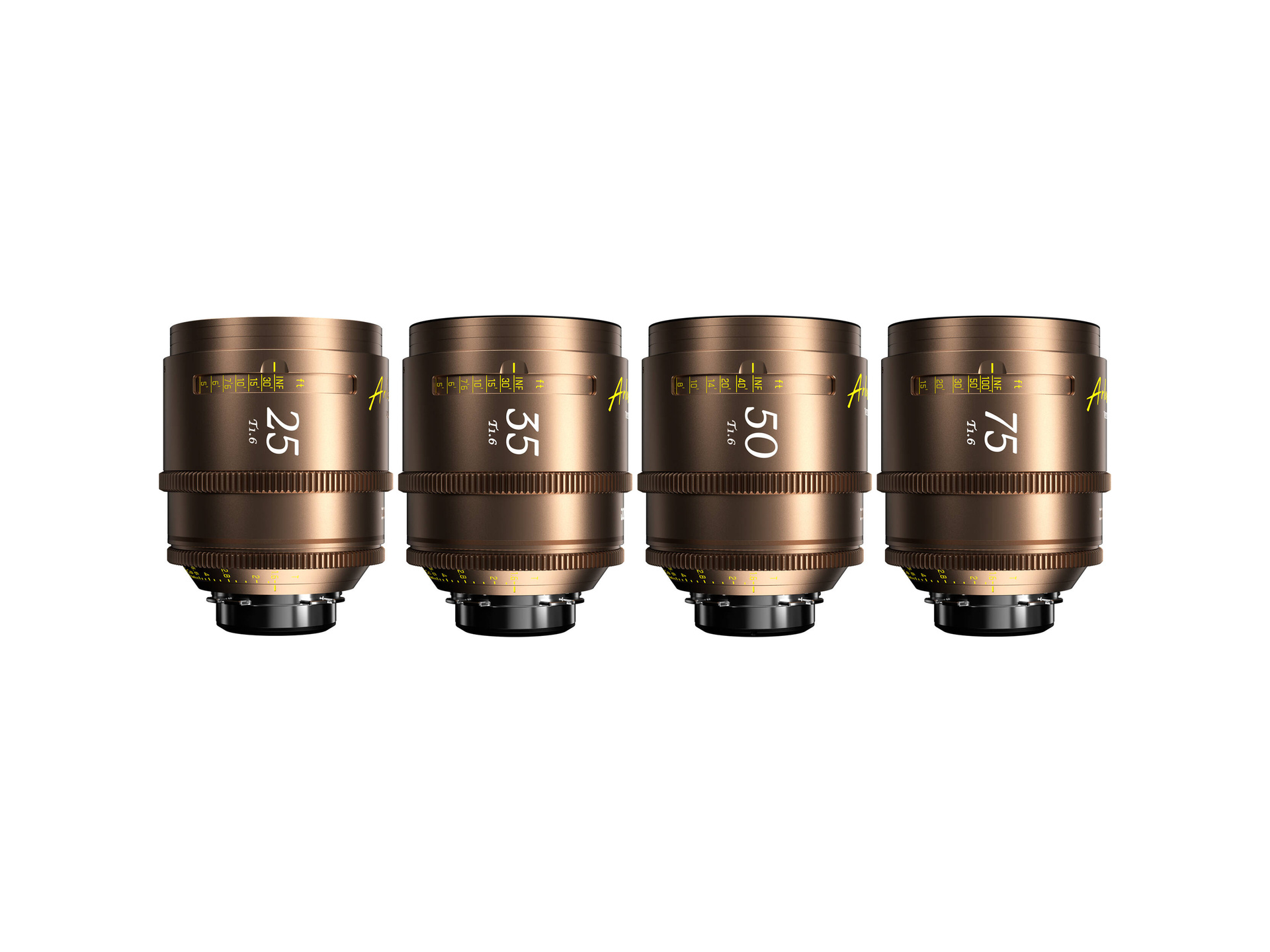 DZOFilm Arles Lustre T1.6 FF/VV Cinema Prime 4-Lens Kit (ARRI PL, Meters)
