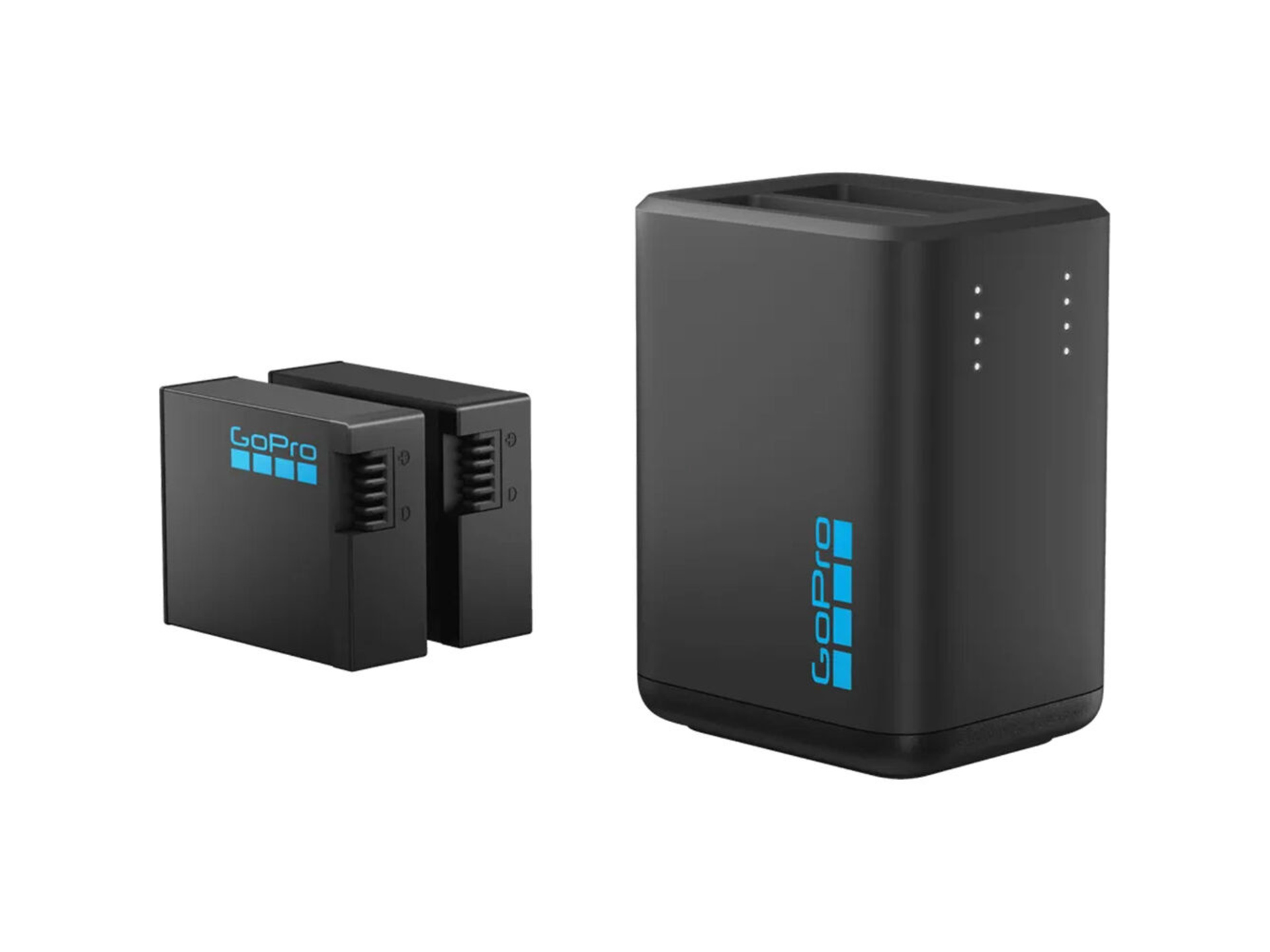 GoPro Dual-Battery Charger with Enduro 2 Battery for MISSION 1 Series & HERO13 Black