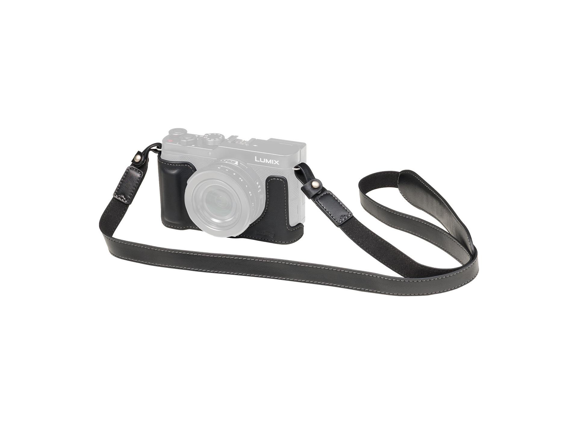 SmallRig 6274 Leather Half Case Kit for Panasonic LUMIX L10 (Black)