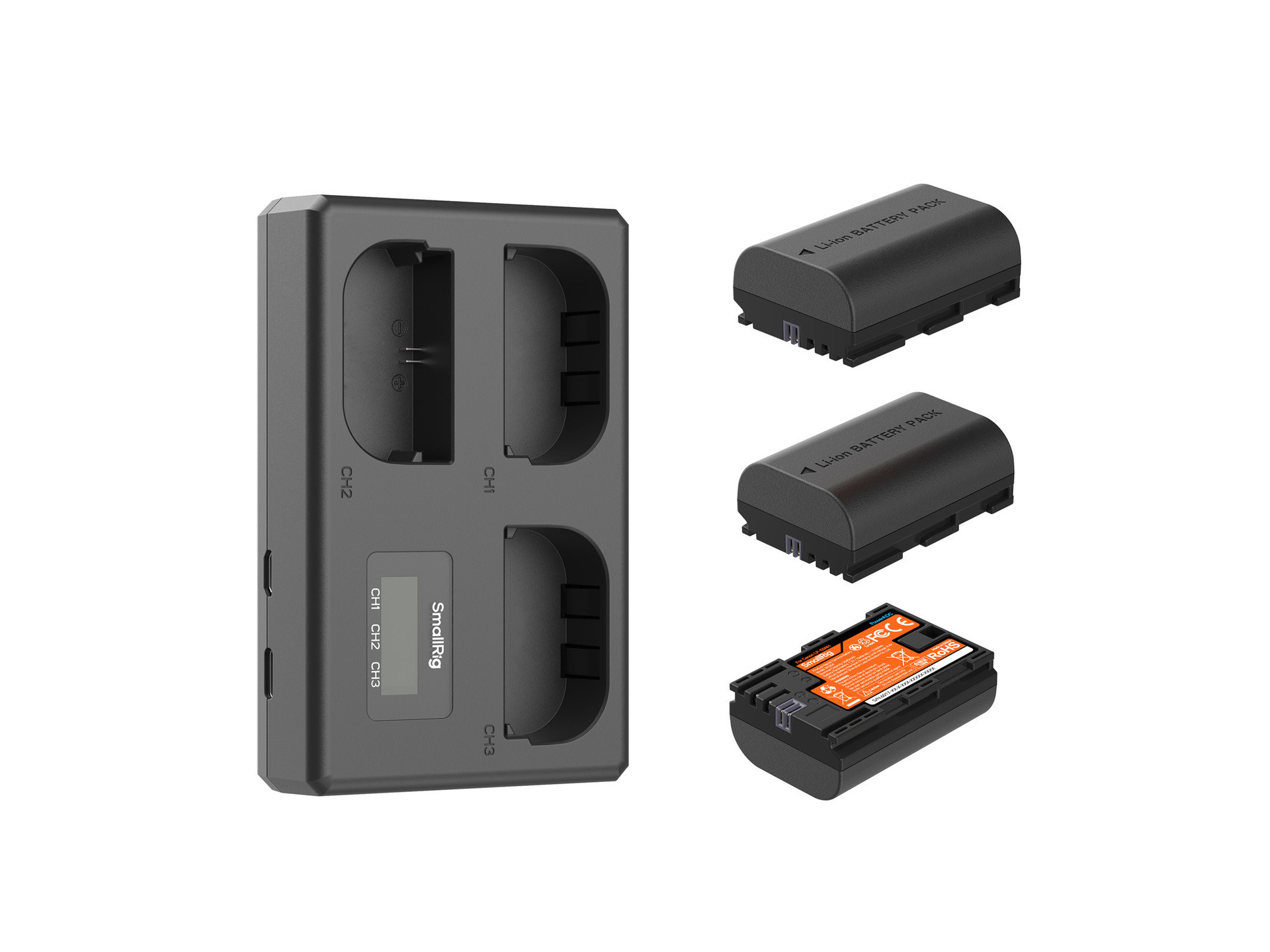 SmallRig 6017 Triple Camera Battery & Charger Kit for Canon LP-E6NH