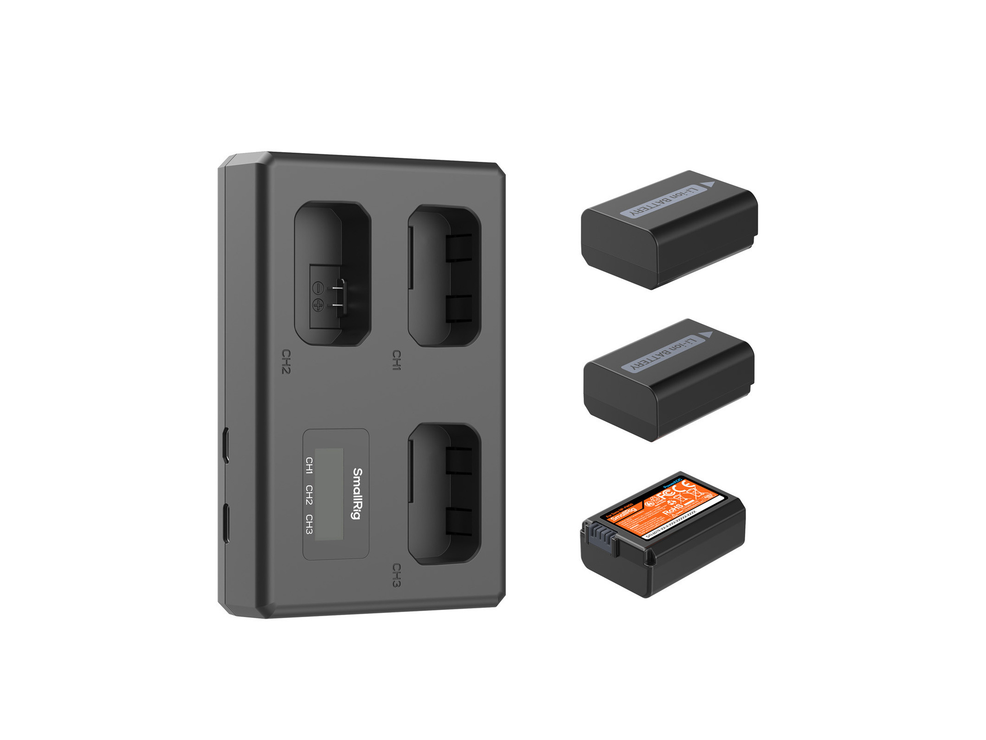 SmallRig 6019 Triple Camera Battery & Charger Kit for Sony NP-FW50
