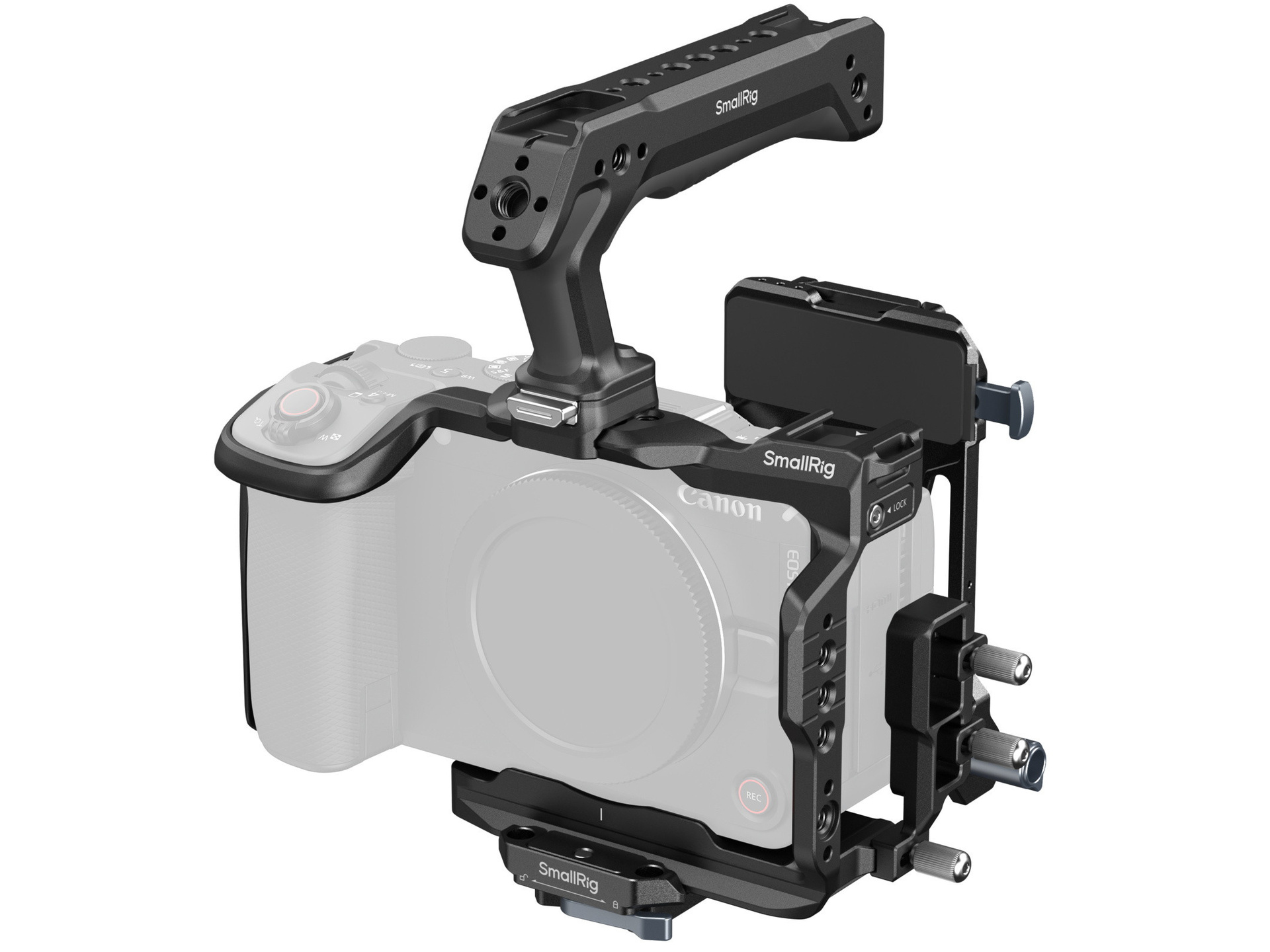 SmallRig 6381 "HawkLock" Quick Release Cage Kit with V-Mount Battery Plate for Canon EOS R6 V