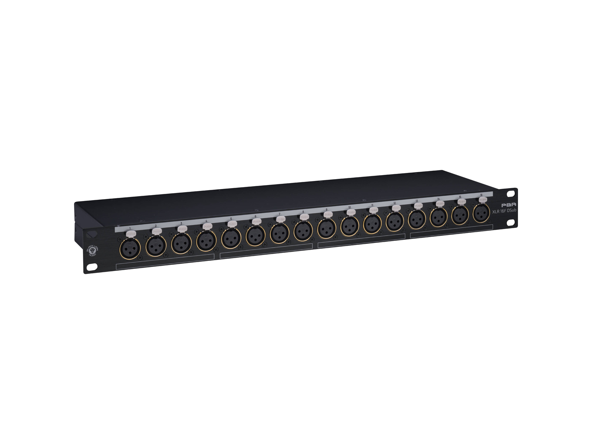 Black Lion Audio PBR XLR 16F D-Sub Rackmount 16-Channel XLR Female to DB25 Patchbay