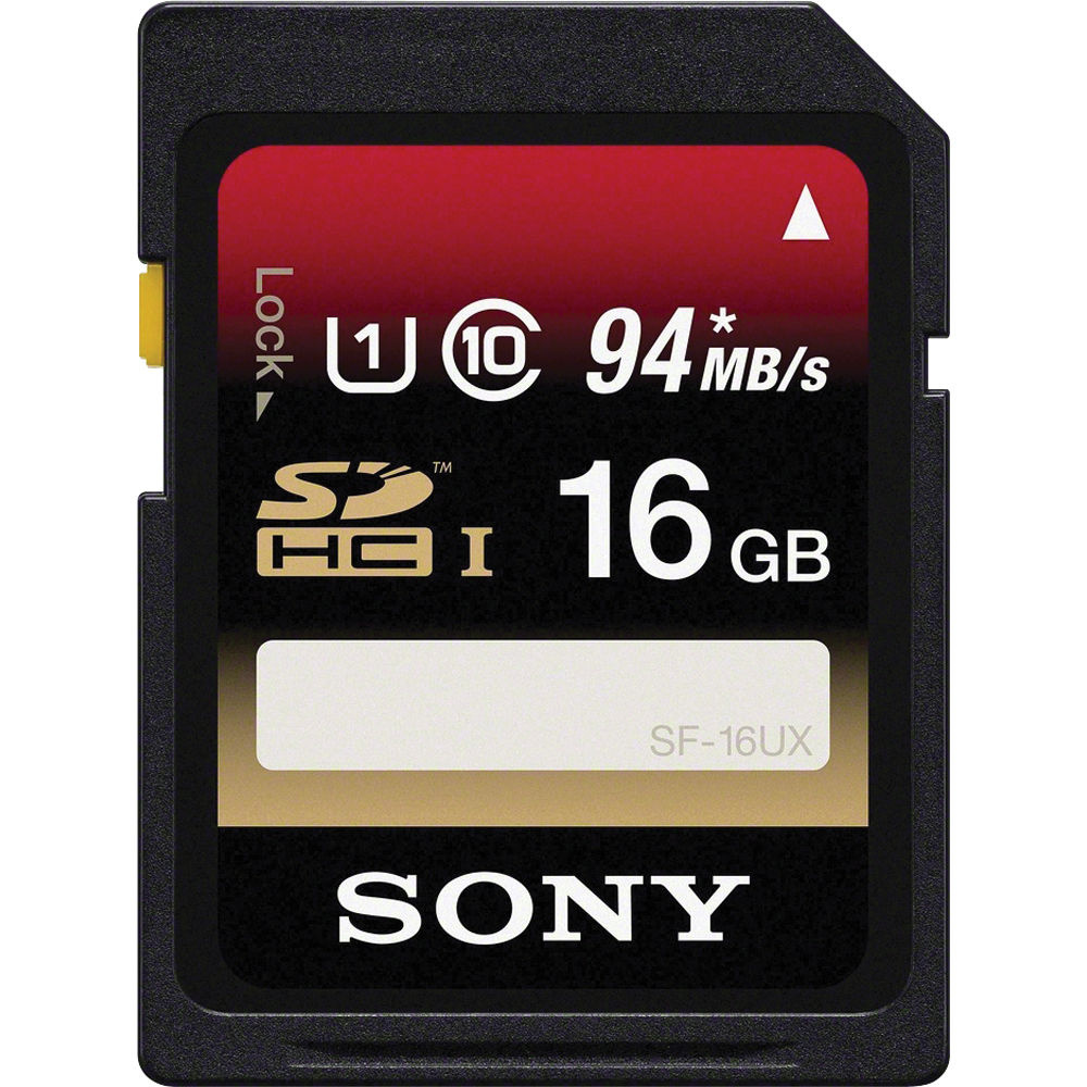 Sony 16GB SDHC Class 10 UHS-1 Memory Card (94MB/s)
