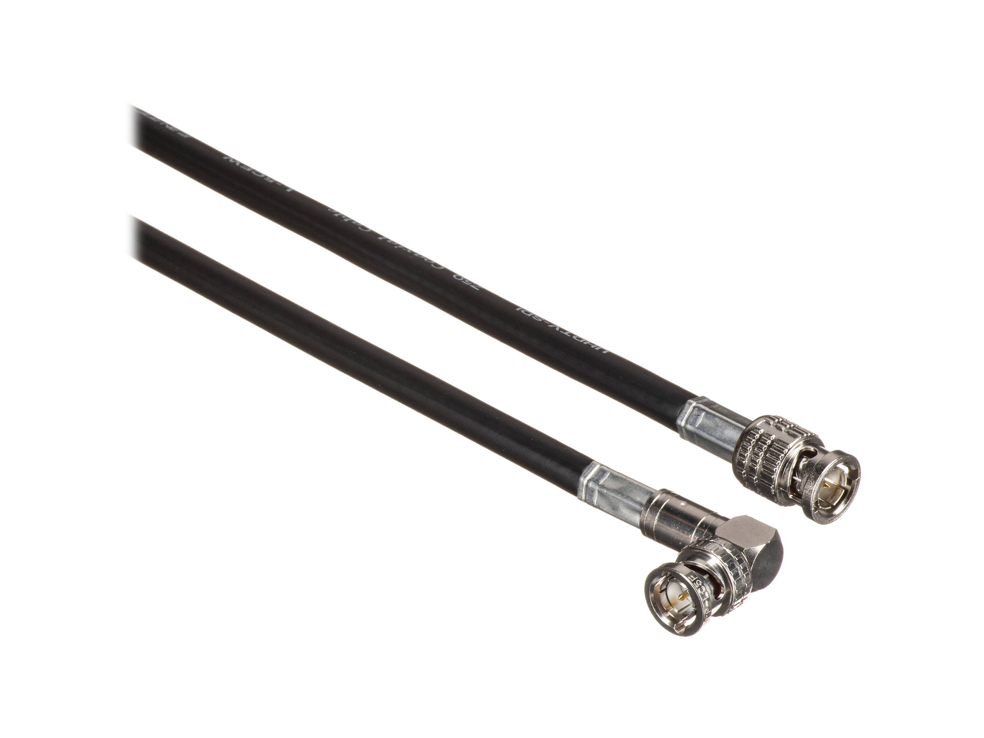 Canare Male to Right Angle Male HD-SDI Video Cable (Black, 175')