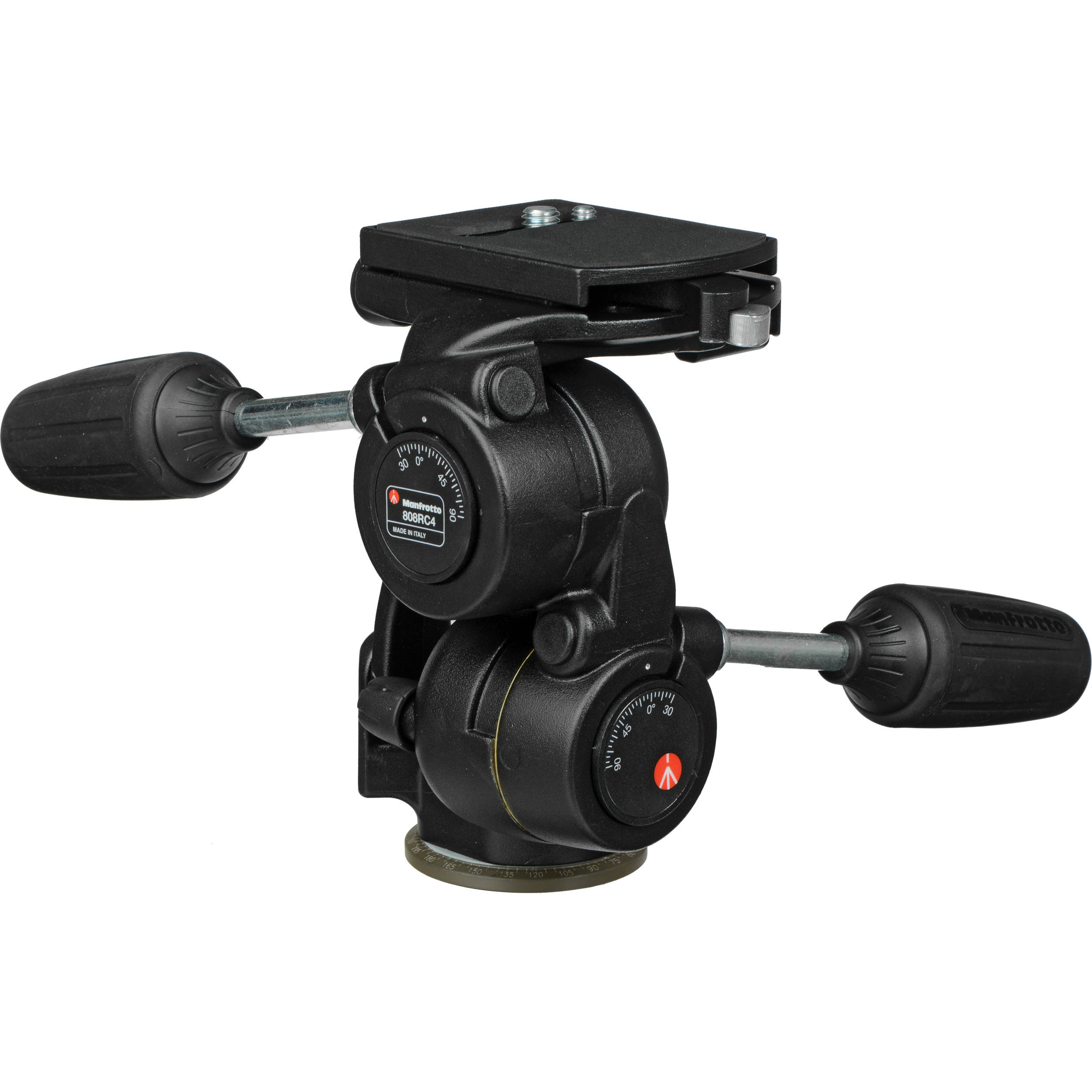 Manfrotto 808RC4 3-Way Pan-and-Tilt Head with 410PL Quick Release Plate