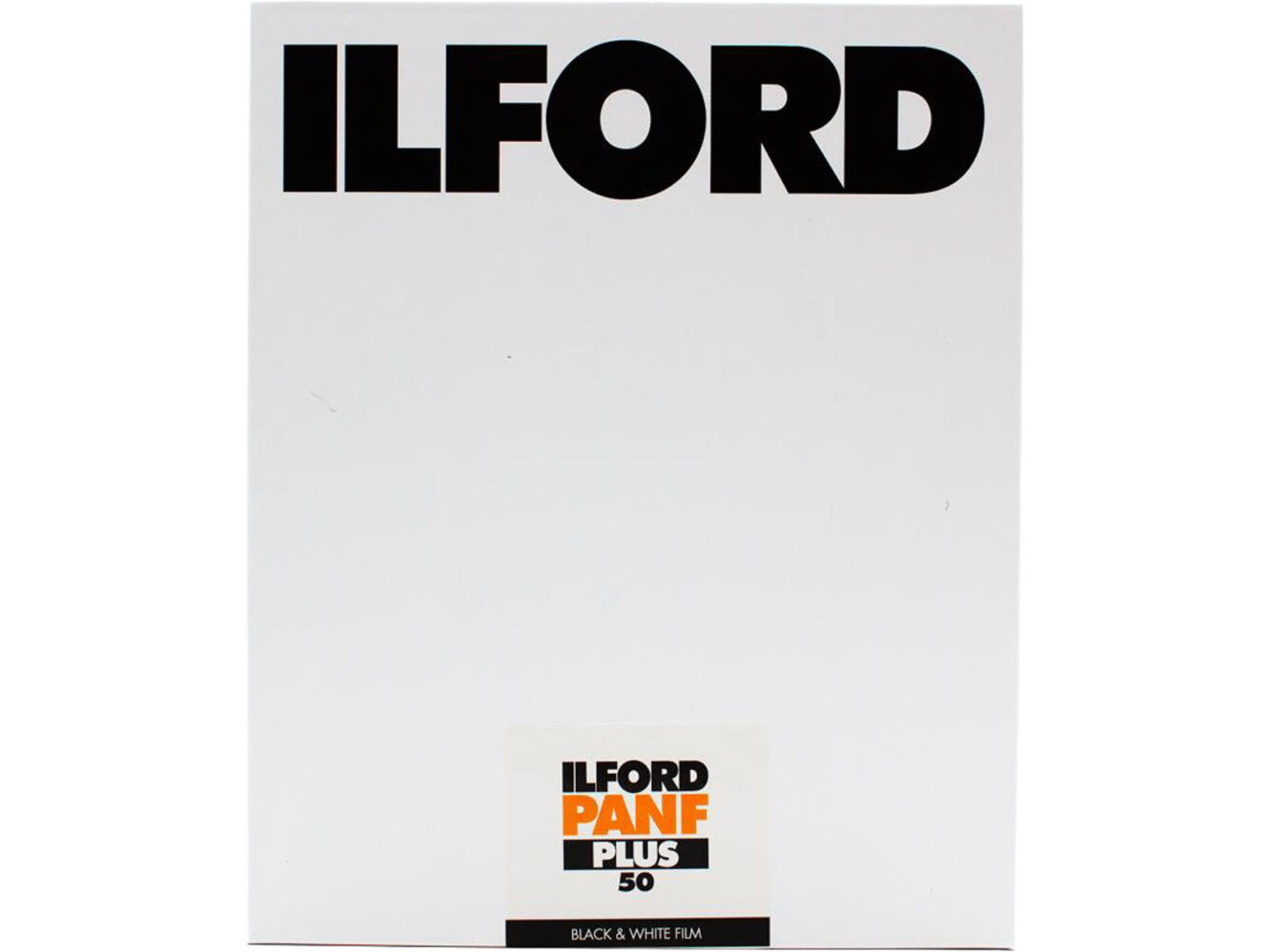 Ilford Pan F Plus Black and White Negative Film (8 x 10", 25 Sheets)