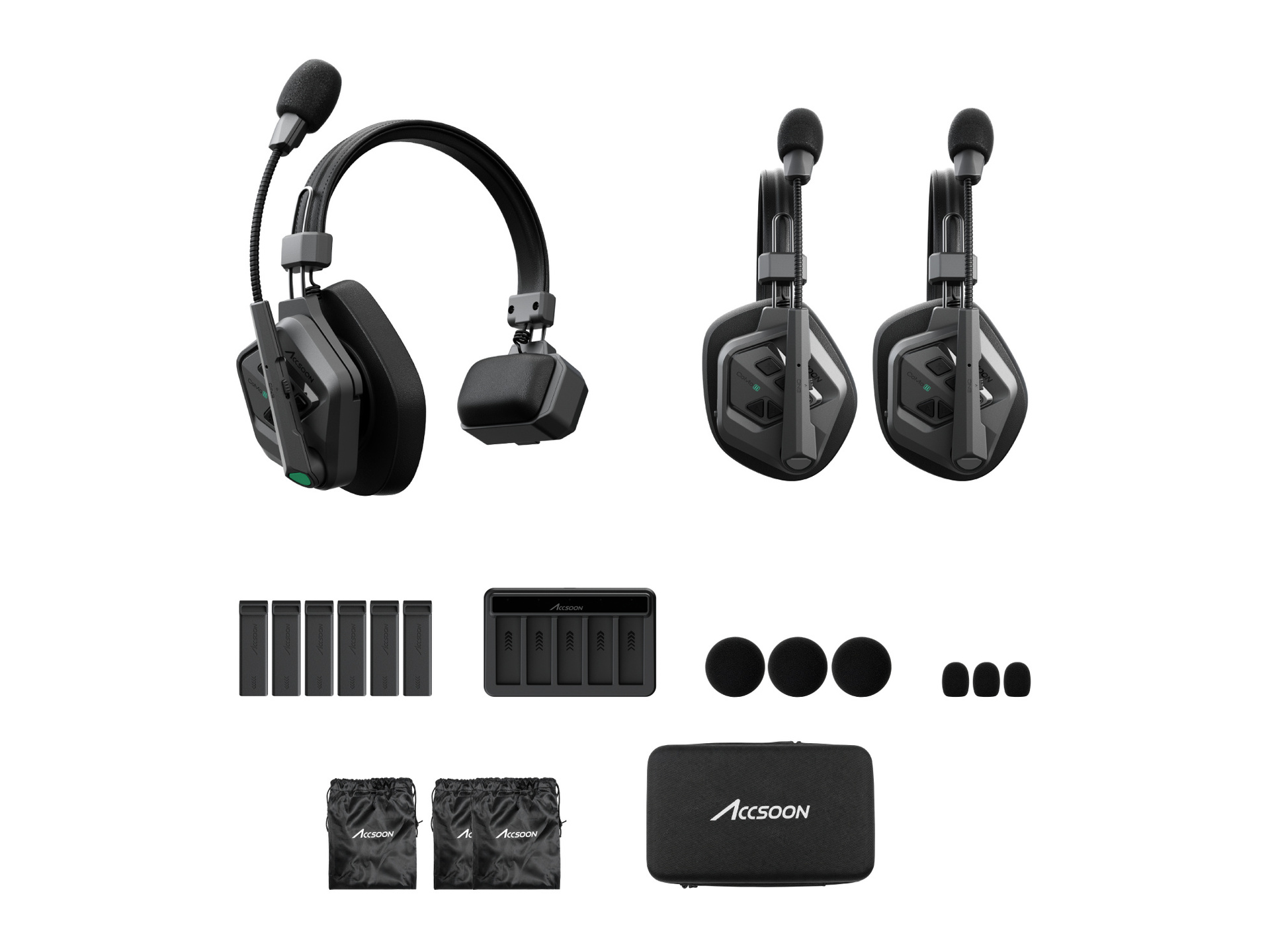 Accsoon CoMo II Long Range Full-Duplex Wireless DECT Intercom System (1H2R)