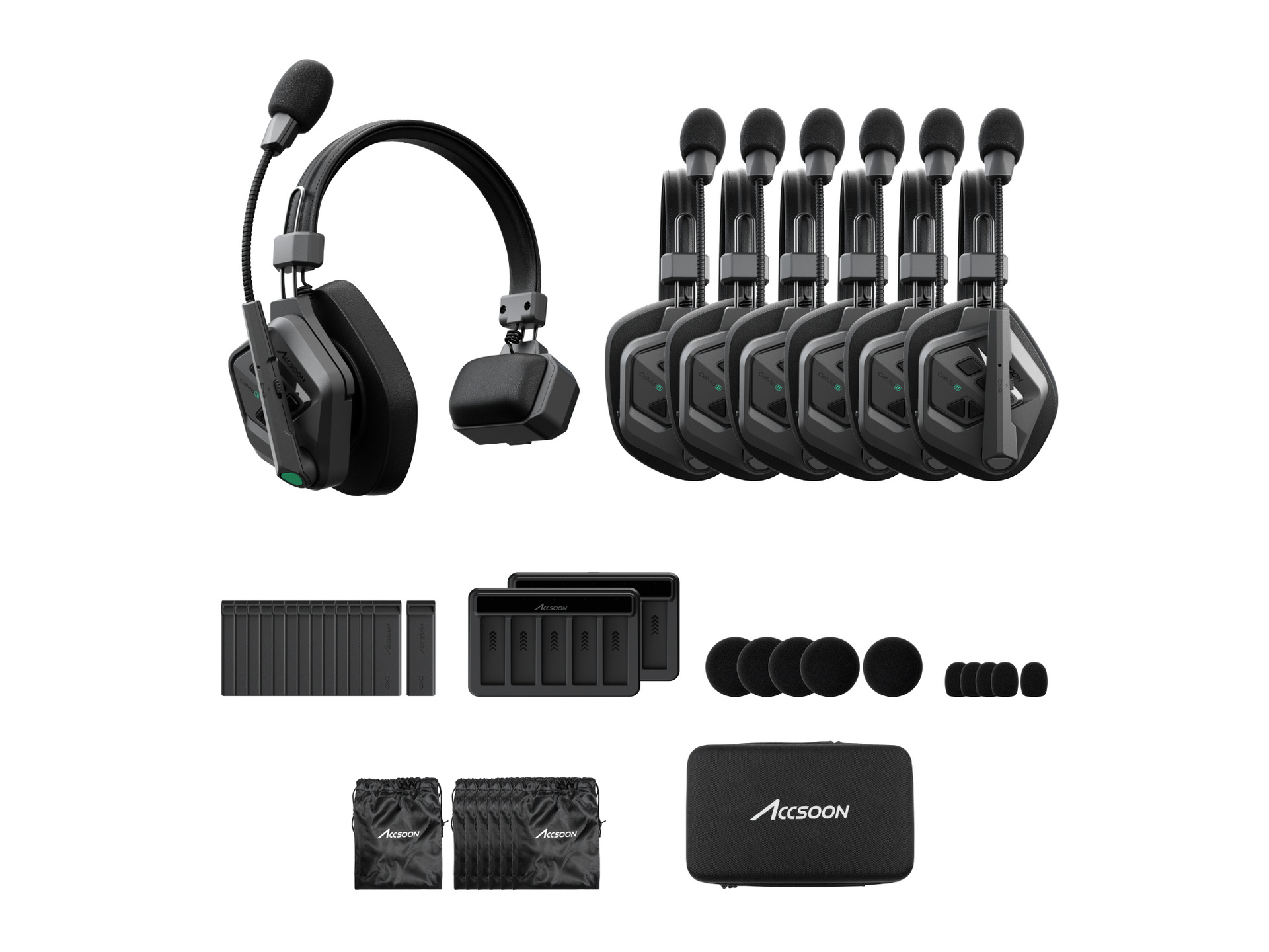 Accsoon CoMo II Long Range Full-Duplex Wireless DECT Intercom System (1H6R)