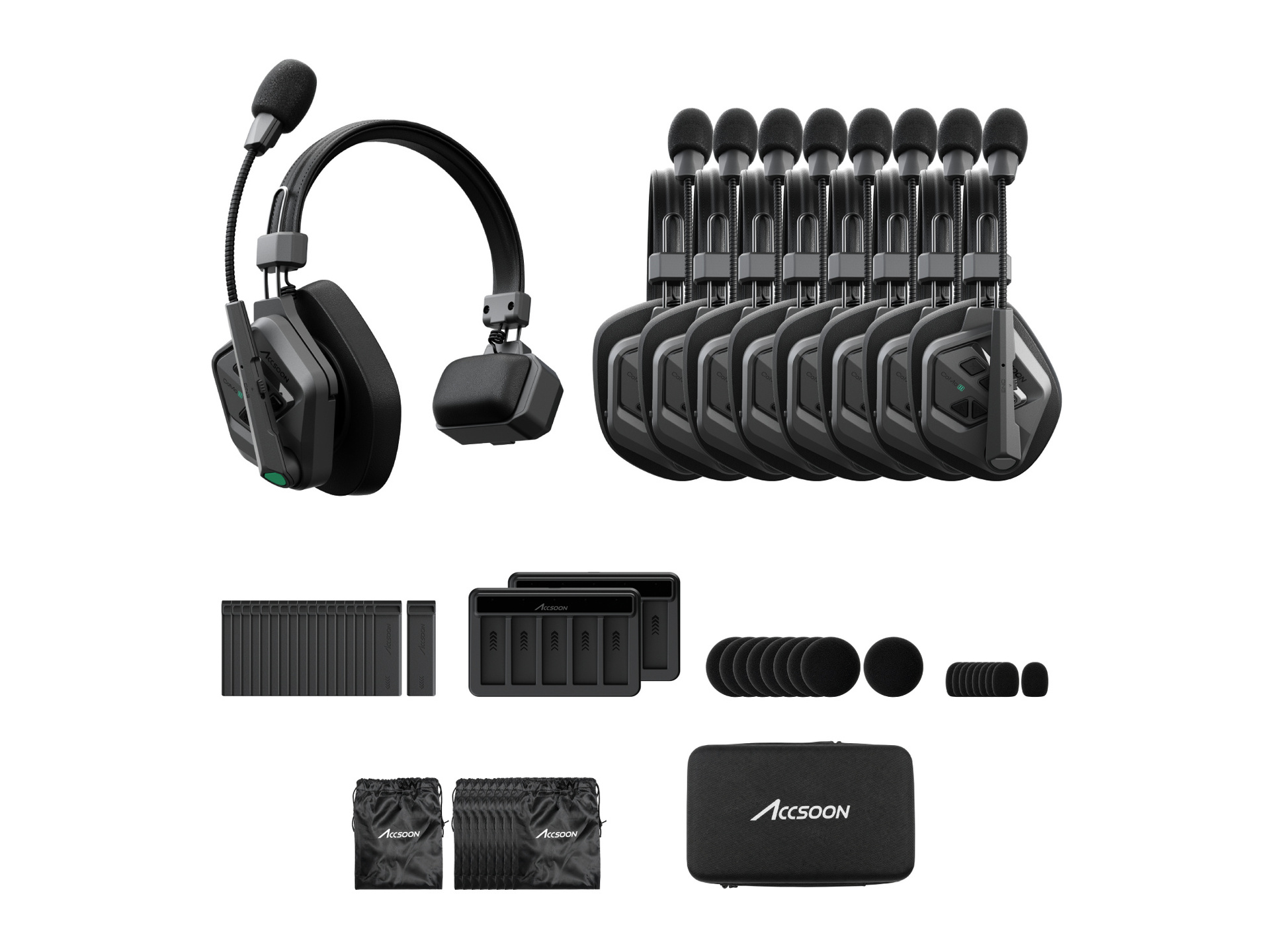 Accsoon CoMo II Long Range Full-Duplex Wireless DECT Intercom System (1H8R)