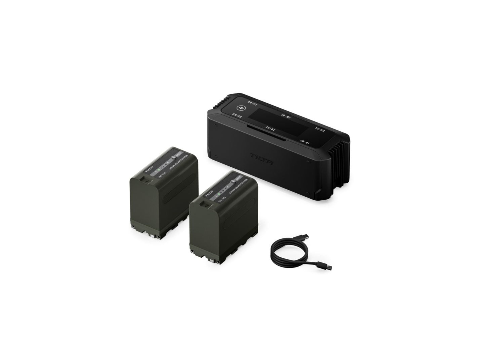 Tilta Foldable Charging Station for L-Series/NP-F Battery Kit (2 Batteries)