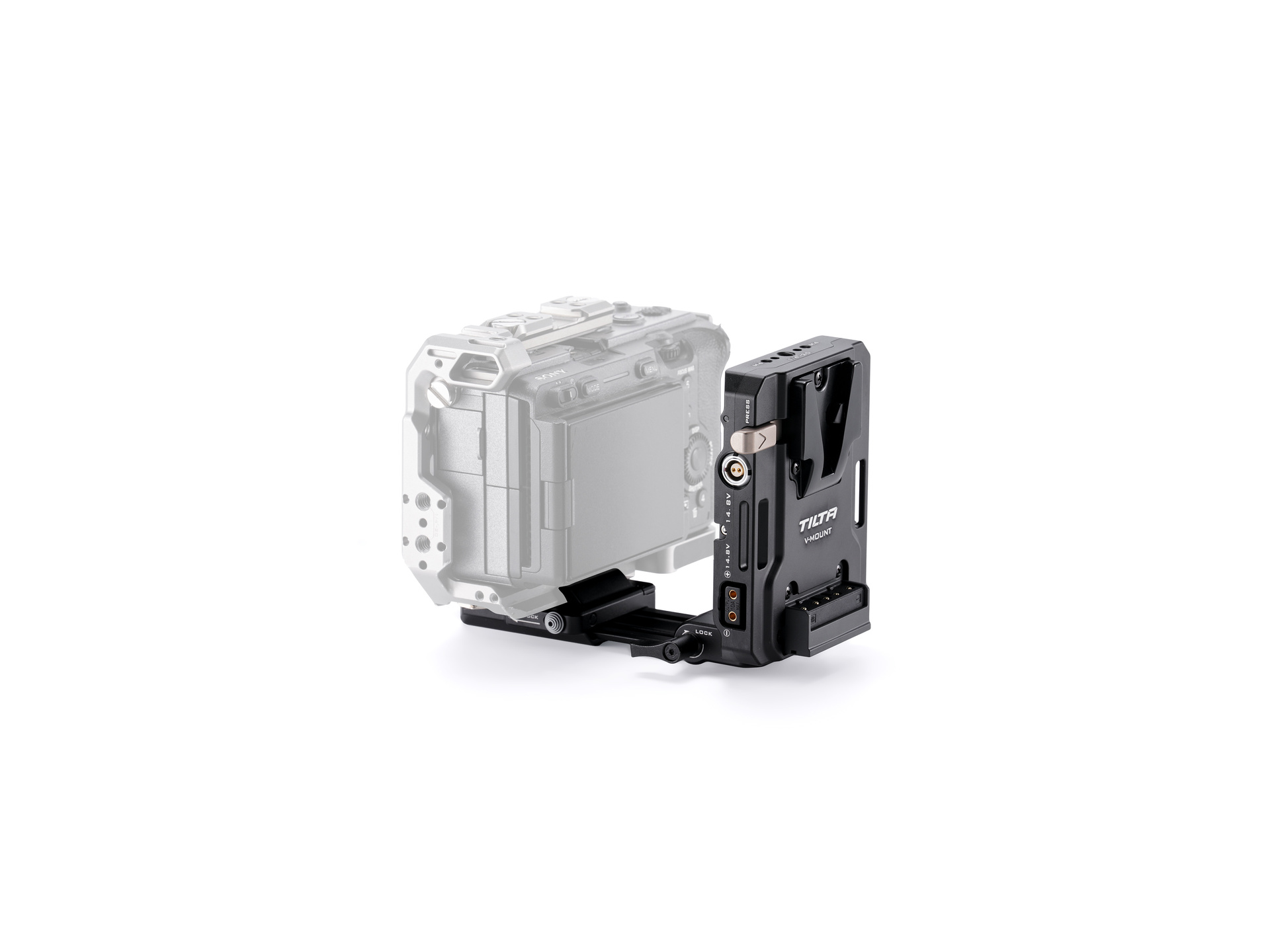Tilta Mini PD V Mount Battery Plate with Adjustable ARCA Receiver Kit (Black)