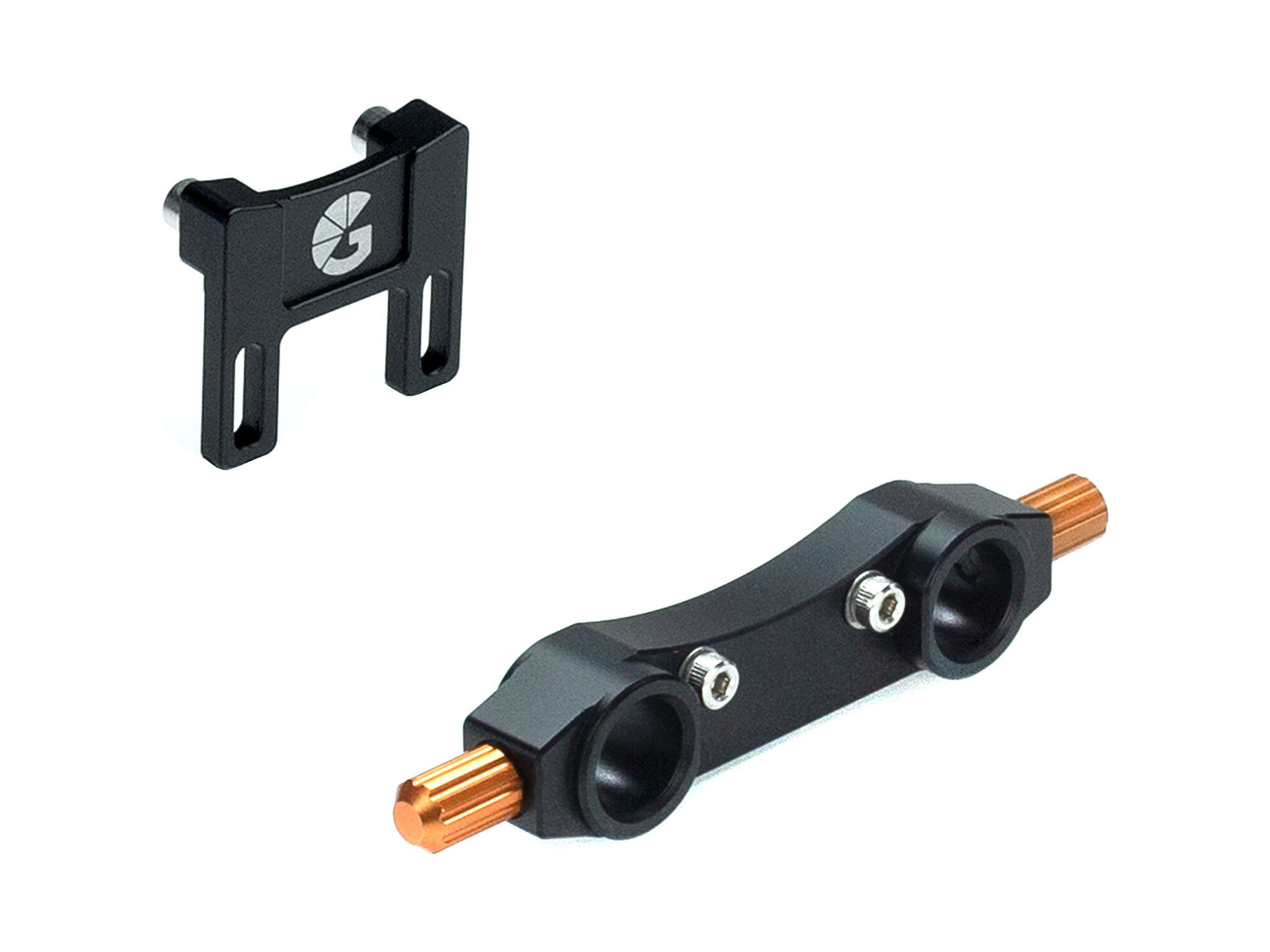 Bright Tangerine 15mm LWS Rod Mounting Kit for Misfit Atom