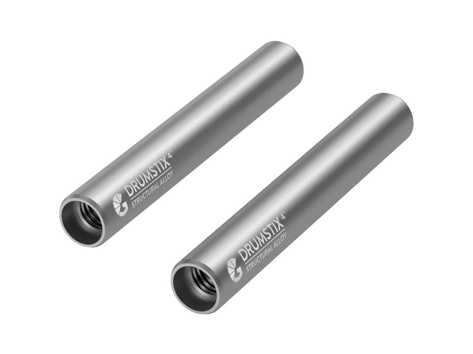 Bright Tangerine Drumstix Structural Alloy Threaded 15mm Rods (Pair, 10.2cm)