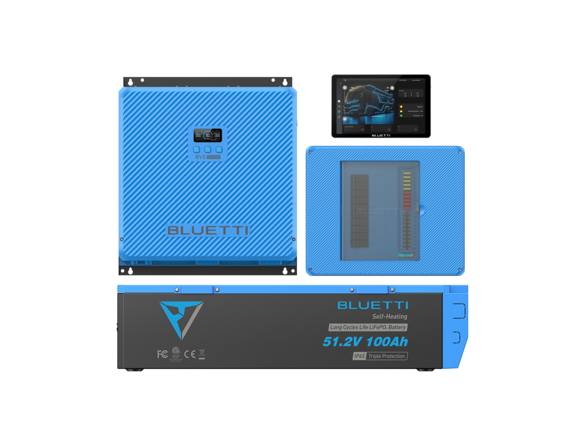BLUETTI RV5 + B4810 + EPANEL + EPAD Combo