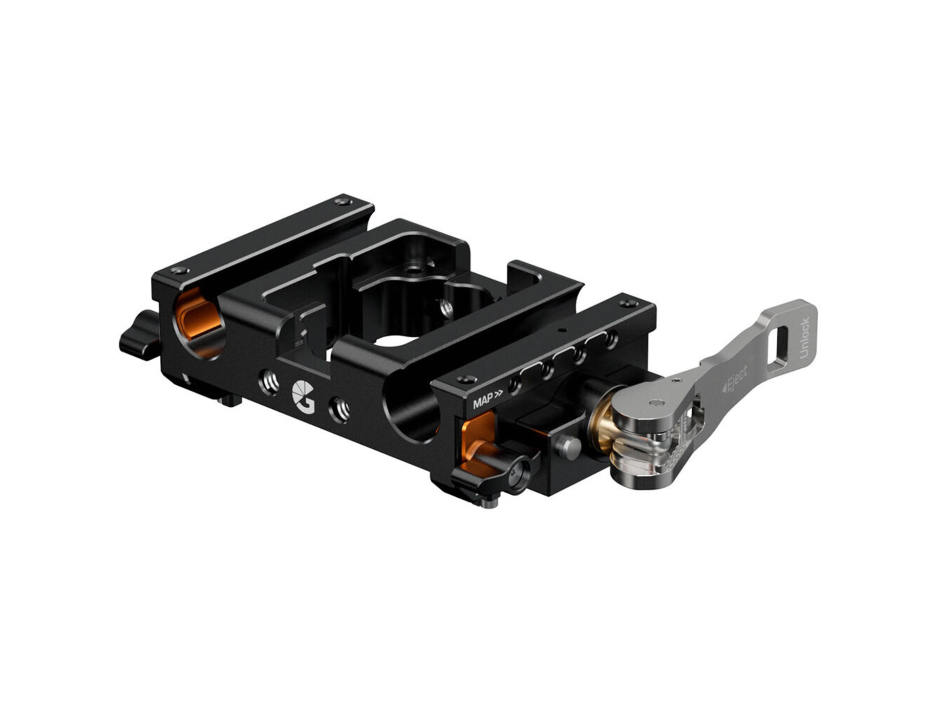 Bright Tangerine LeftField Mini 15mm LWS Baseplate
