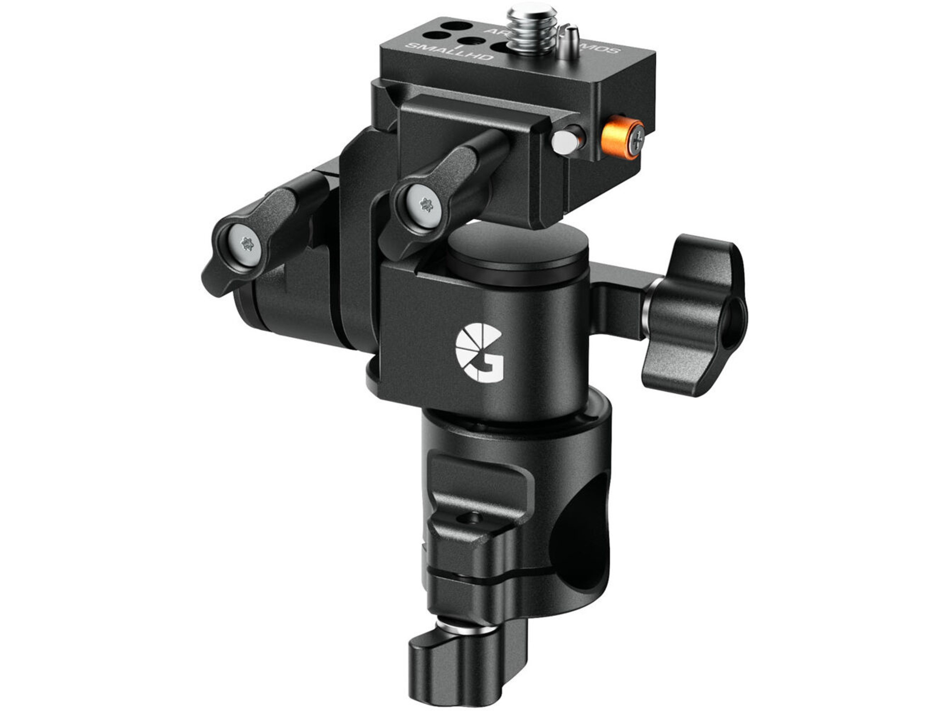Bright Tangerine Universal Monitor Mount (NATO Top, 15mm Rod Base)