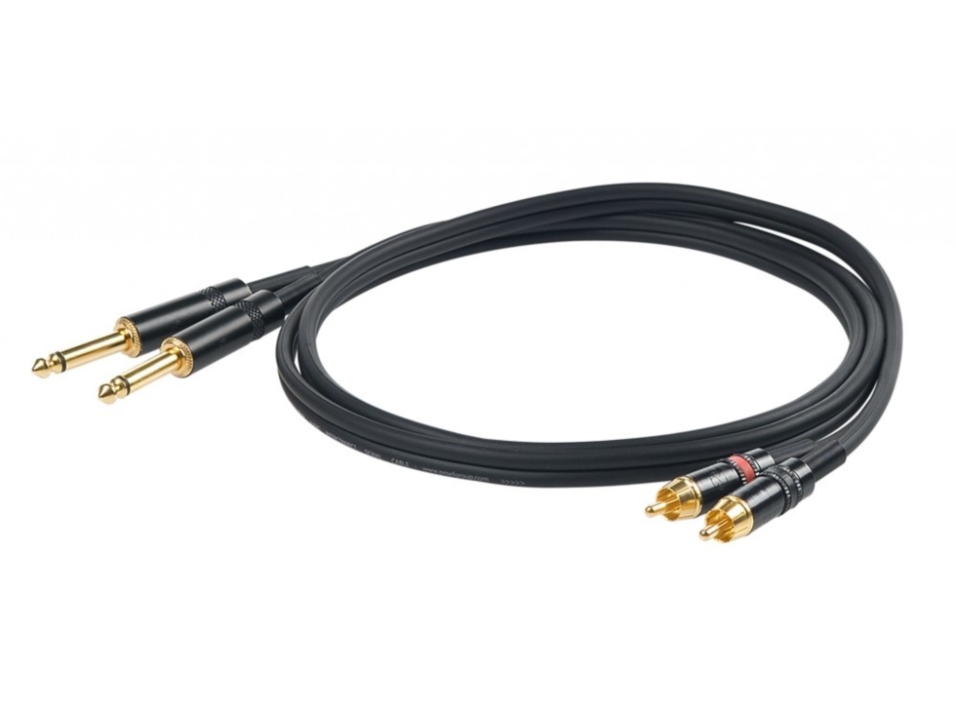 Proel Challenge Stereo MRCA to TS Cable (3m, Pair)