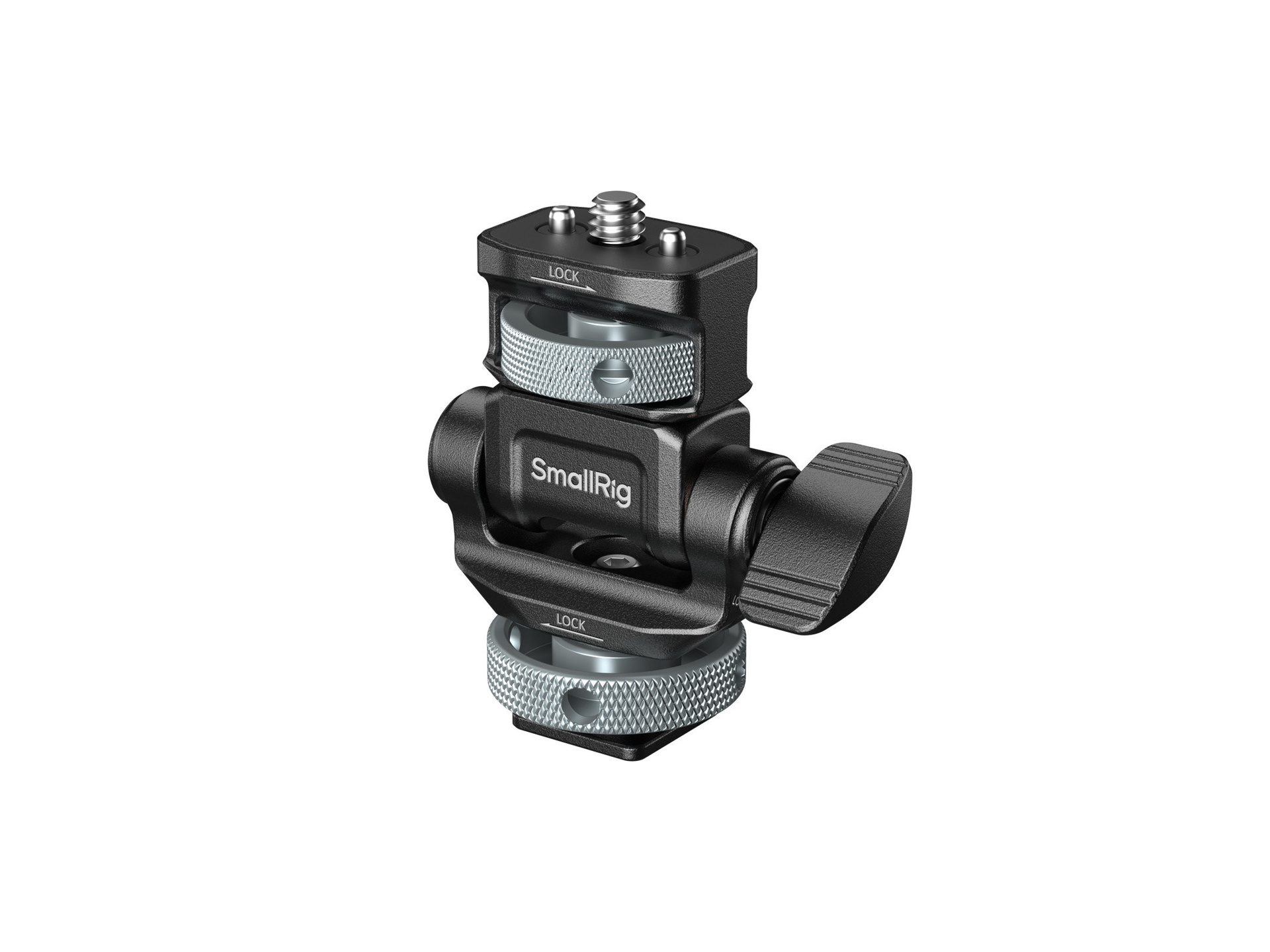SmallRig 6313 Monitor Support for Horizontal & Vertical Shooting with Cold Shoe Mount