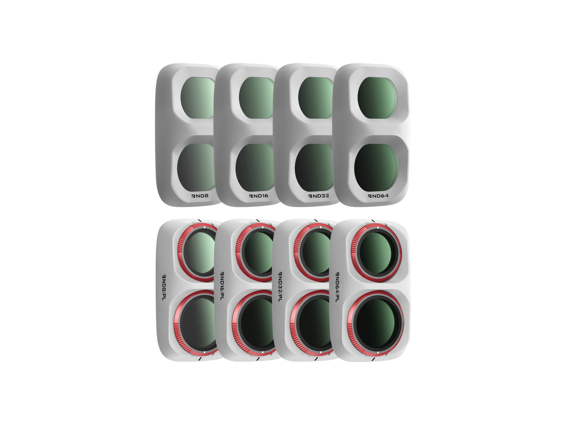 Freewell All Day Filters for Osmo Pocket 4P (8 Pack, White)