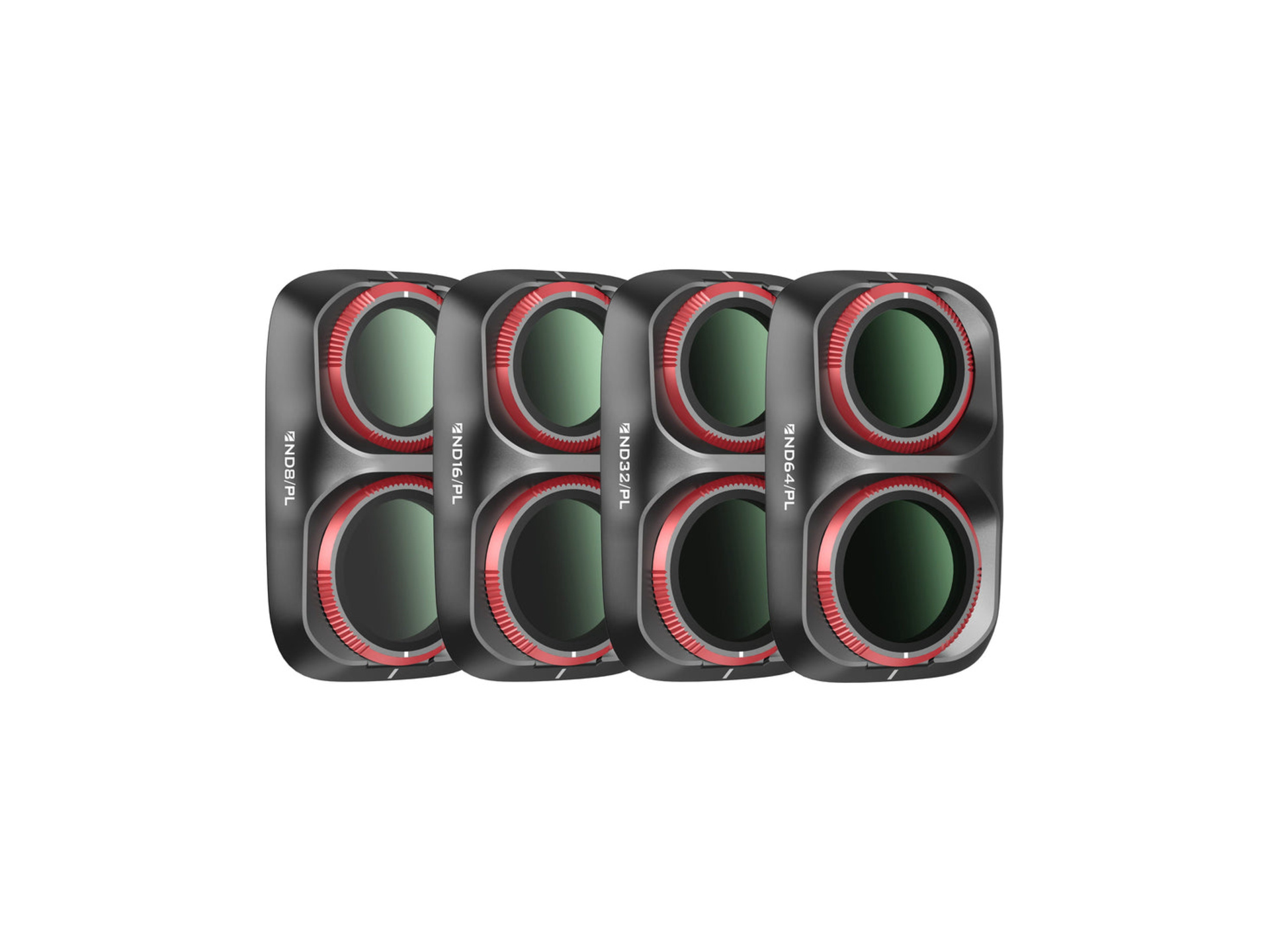 Freewell Bright Day Filters for Osmo Pocket 4P (4 Pack, Black)