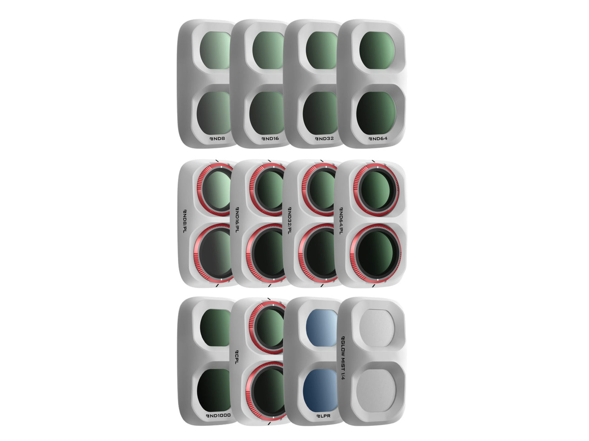 Freewell Mega Filter Kit for Osmo Pocket 4P (12 Pack, White)