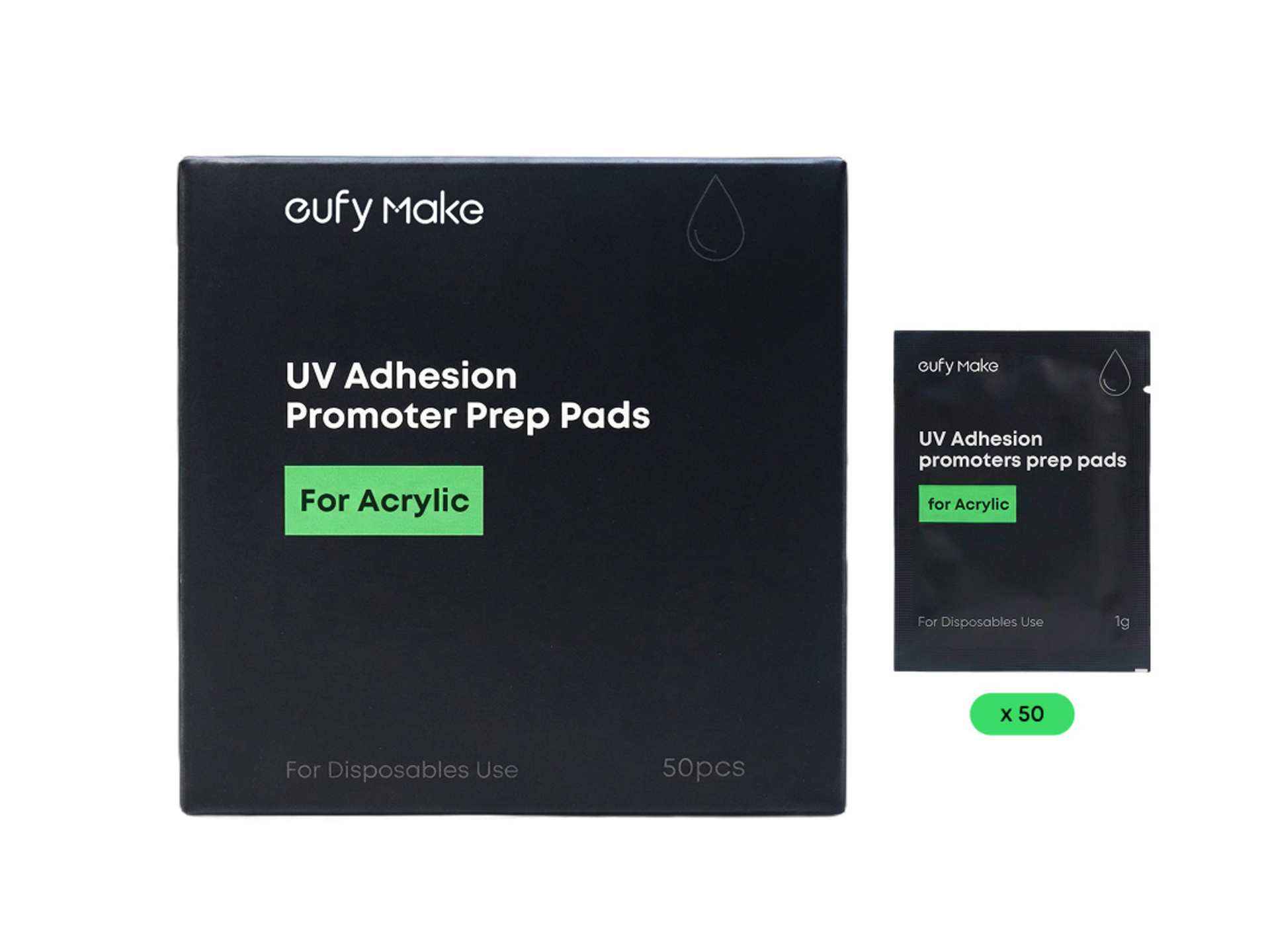 eufyMake UV Adhesion Promoters Prep Pads for Acrylic (50pcs)