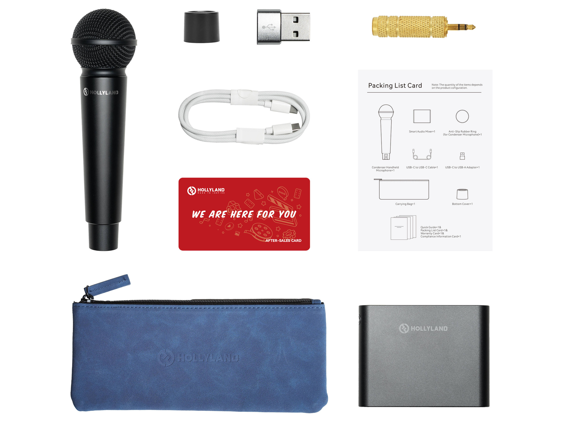 Hollyland MELO P1 Solo Wireless Handheld Microphone System (Space Gray)