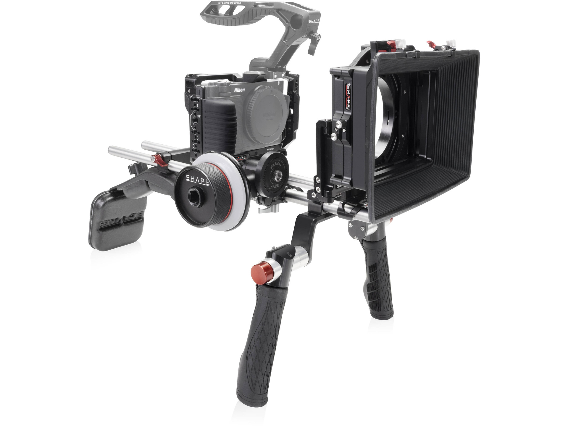 SHAPE Creator Camera Cage Shoulder Mount Kit with Matte Box and Follow Focus for Nikon ZR