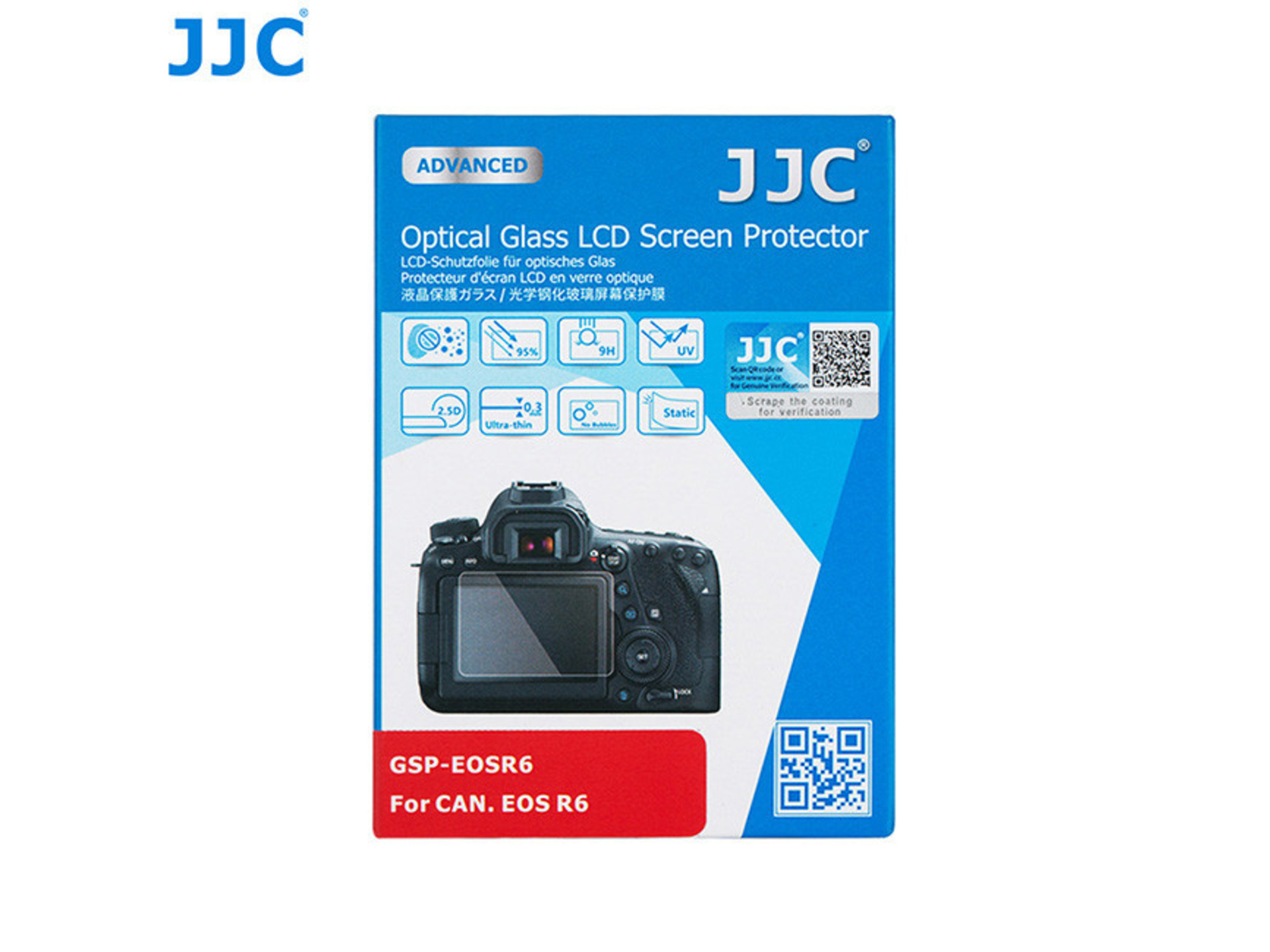 JJC Glass Protector for Canon EOS R6