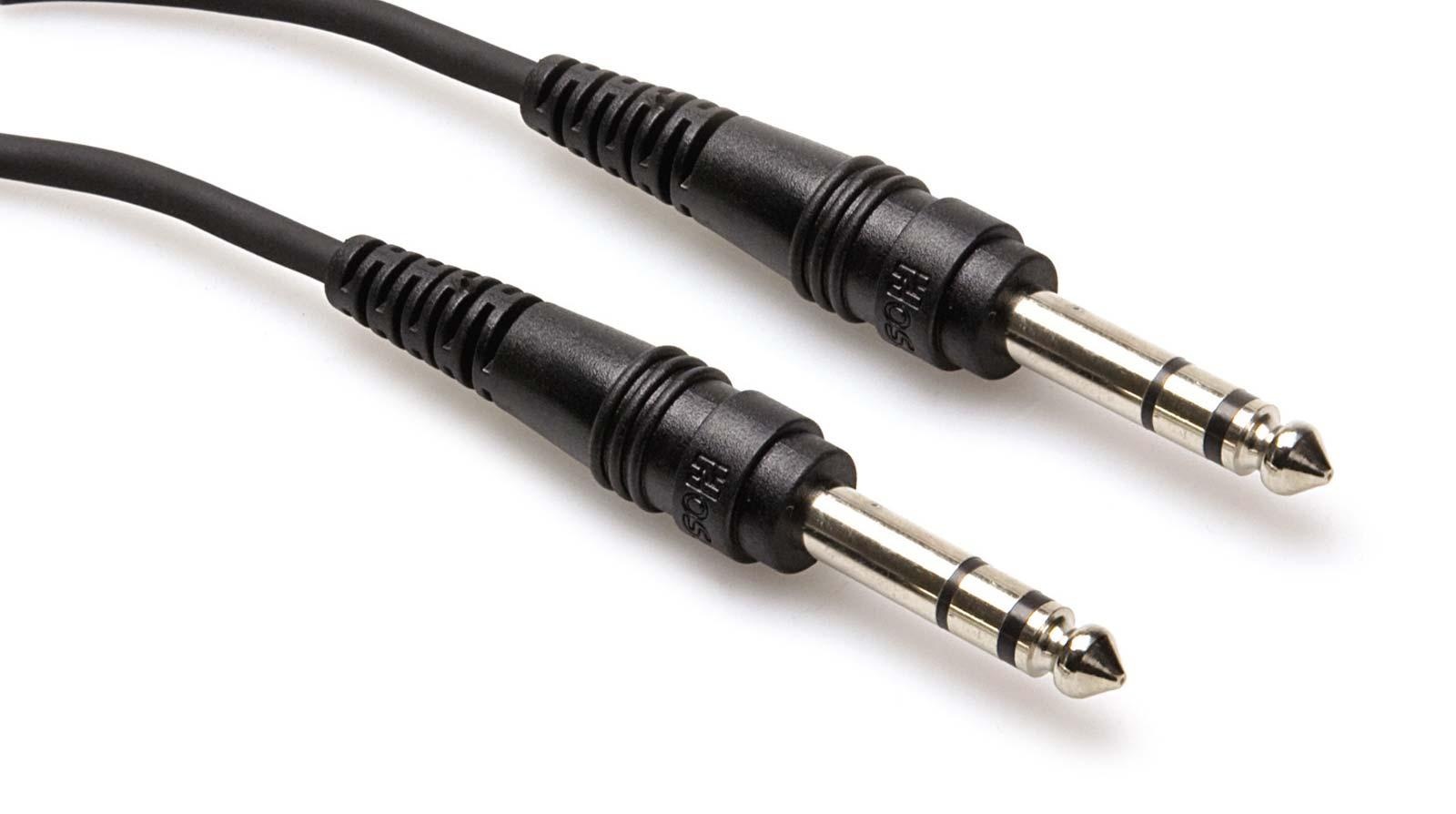 Hosa Technology Stereo 1/4" Male Phone to 1/4" Male Phone TRS Cable (7.6m)