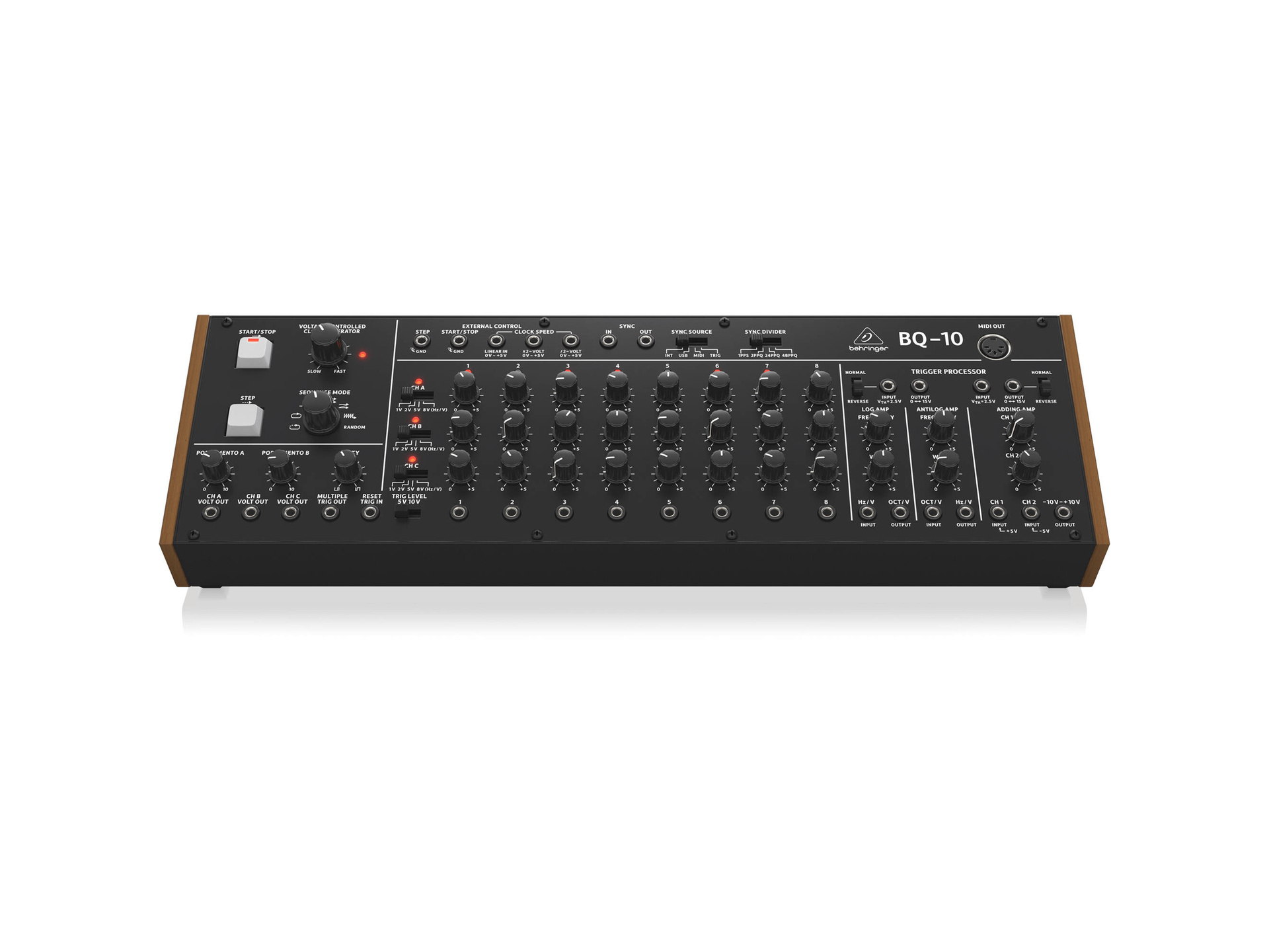 Behringer BQ-10 24-Step Classic Analog Sequencer Eurorack Module (80 HP)