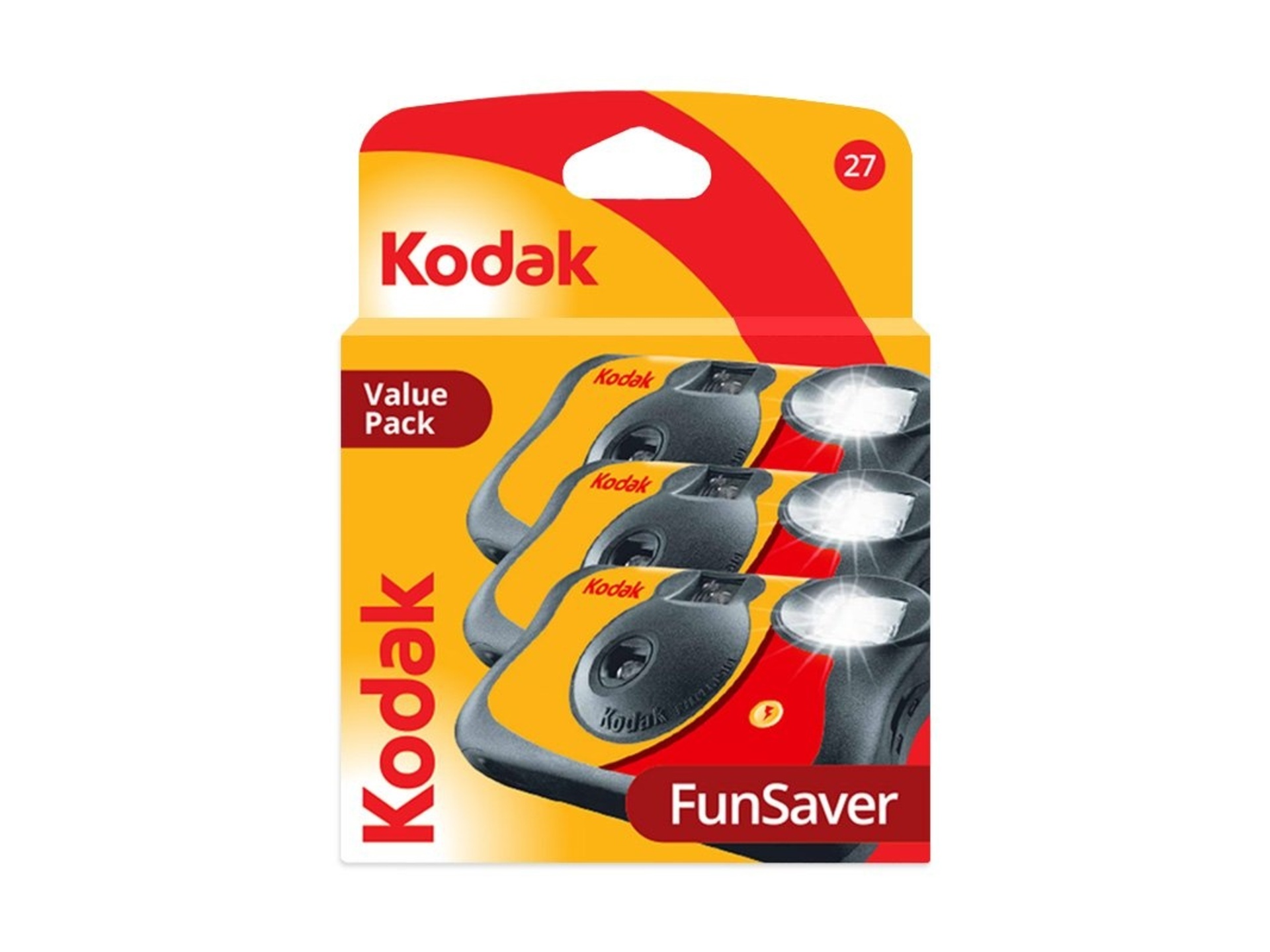Kodak FunSaver 27 Exposure Disposable Film Camera with Flash (3 Pack)