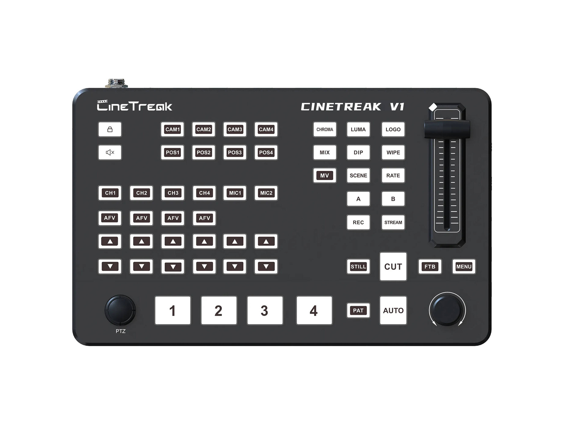 CineTreak V1 4-Channel HDMI Video Switcher with Vertical Live Streaming
