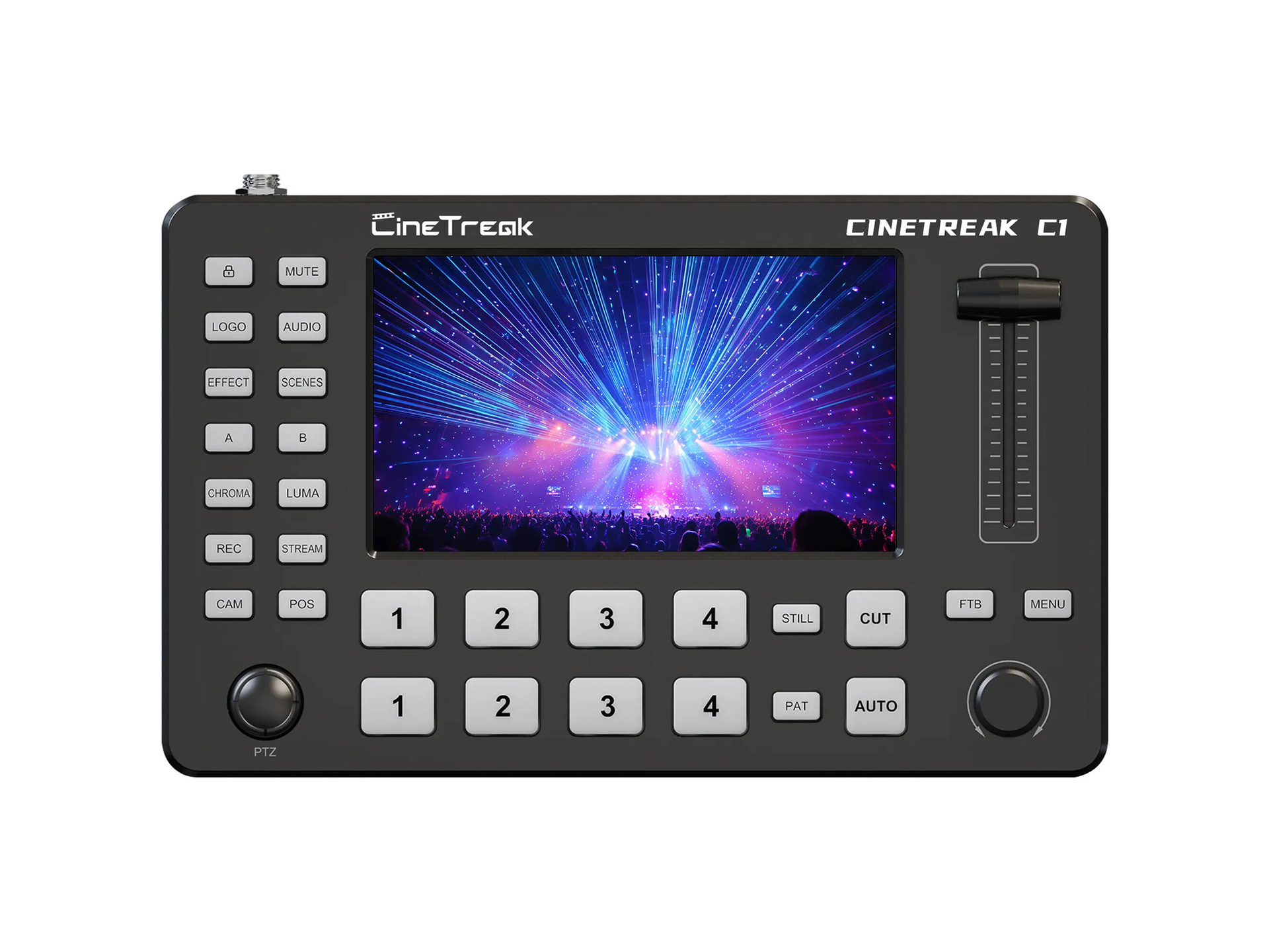 CineTreak CineLive CL-C1 Compact 4-Channel HDMI Streaming Video Switcher with 5" Display