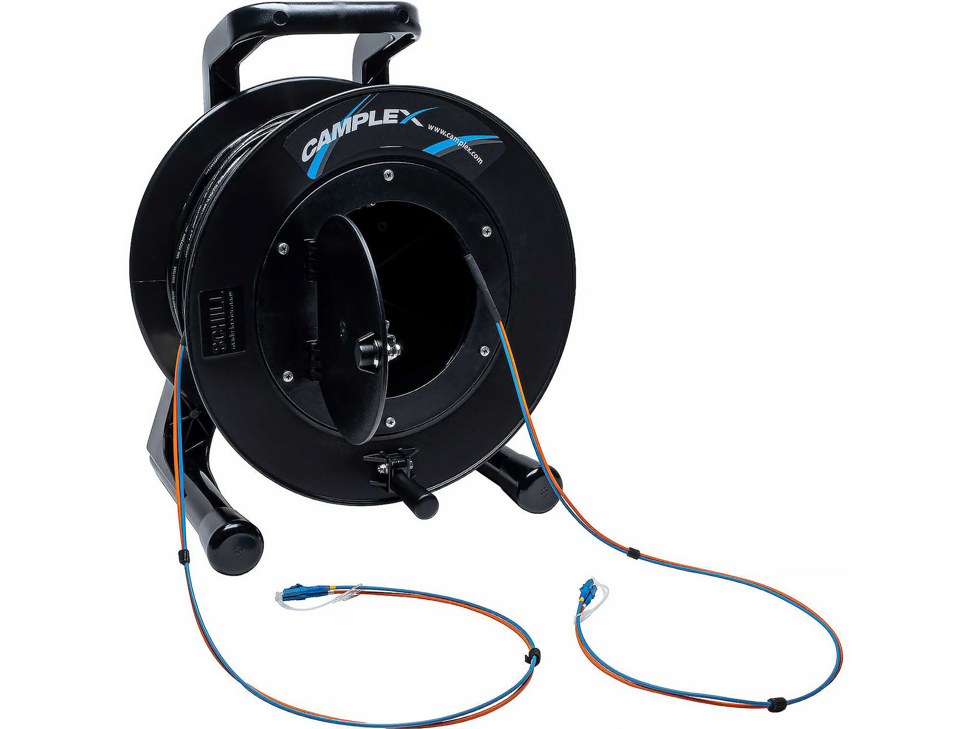 Camplex Duplex LC Single-Mode Fiber Optic Tactical Snake Reel (230m)