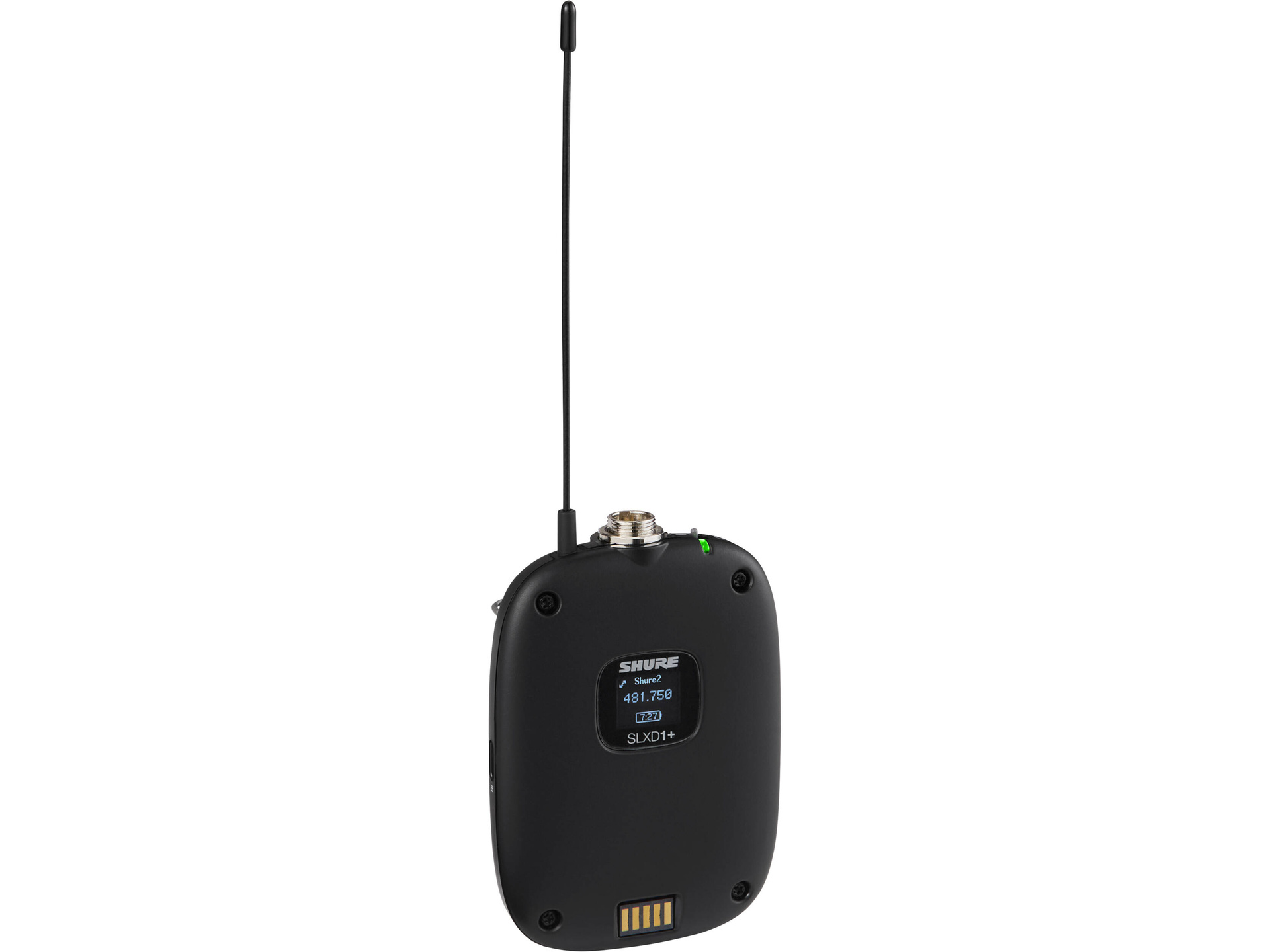 Shure SLXD1+ Digital Wireless Bodypack Transmitter (H58: 520 - 608 MHz)