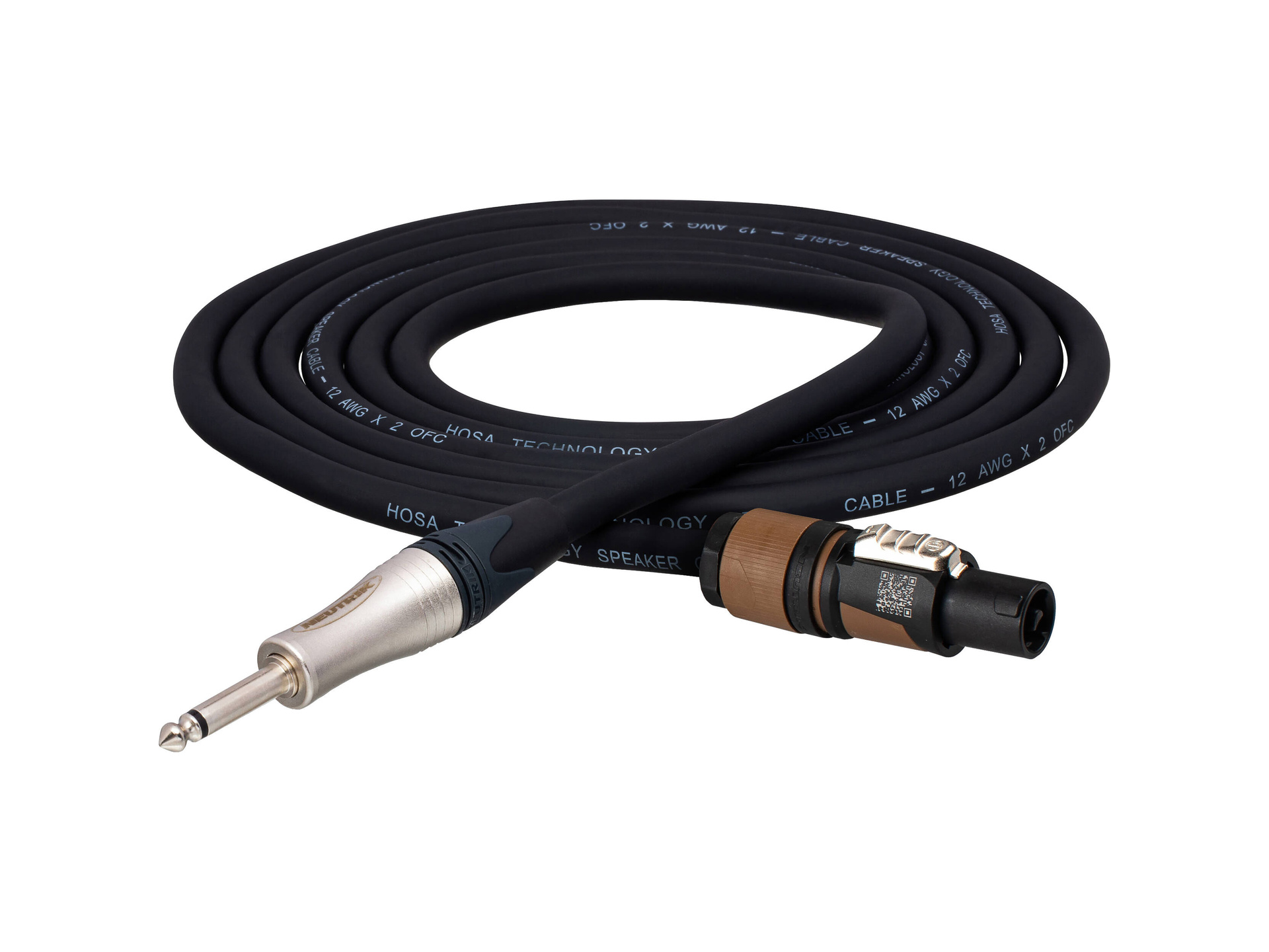 Hosa Technology SKT-200 Series Speakon to 1/4" Male Speaker Cable (12 Gauge, 3'/0.91m)
