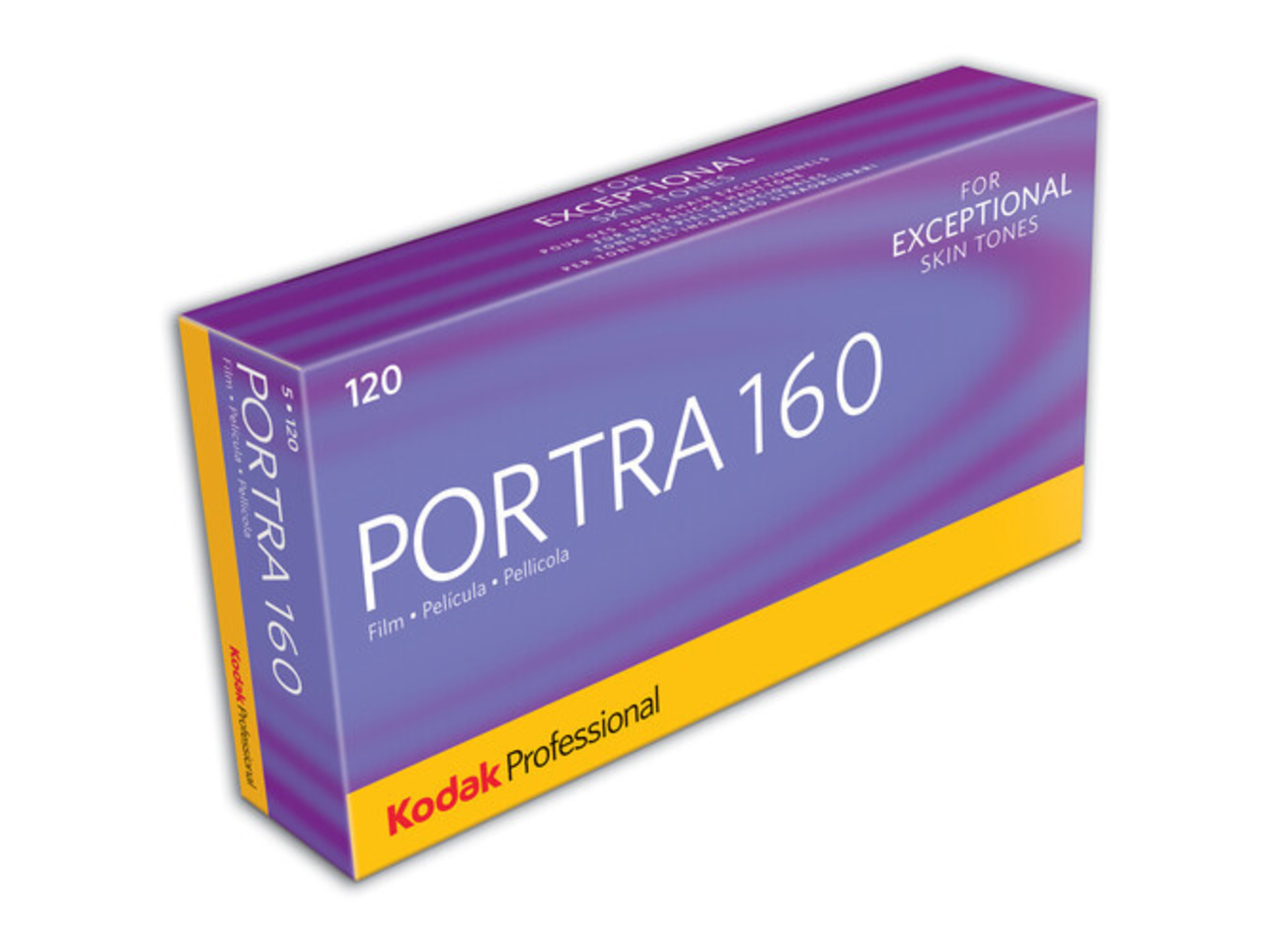 Kodak Professional Portra 160 Color Negative Film (120 Roll Film, 5 Pack)