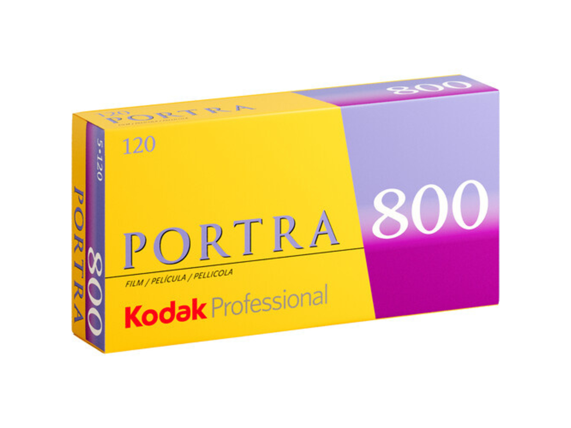 Kodak Professional Portra 800 Color Negative Film (120 Roll Film, 5 Pack)