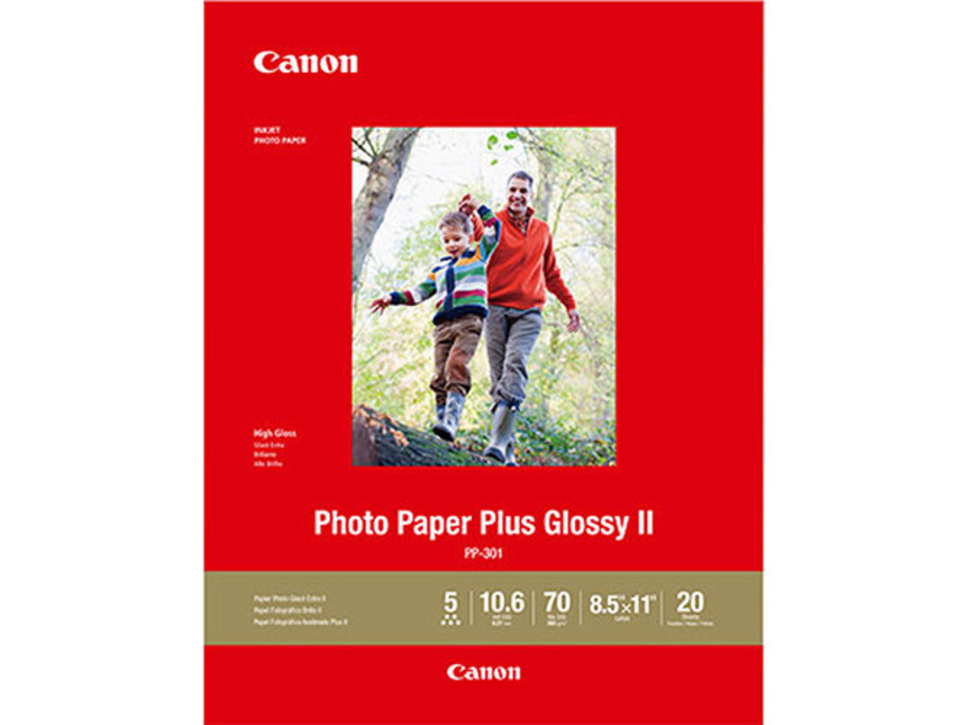 Canon PP-301 Photo Paper Plus Glossy II (A4, 20 Sheets)